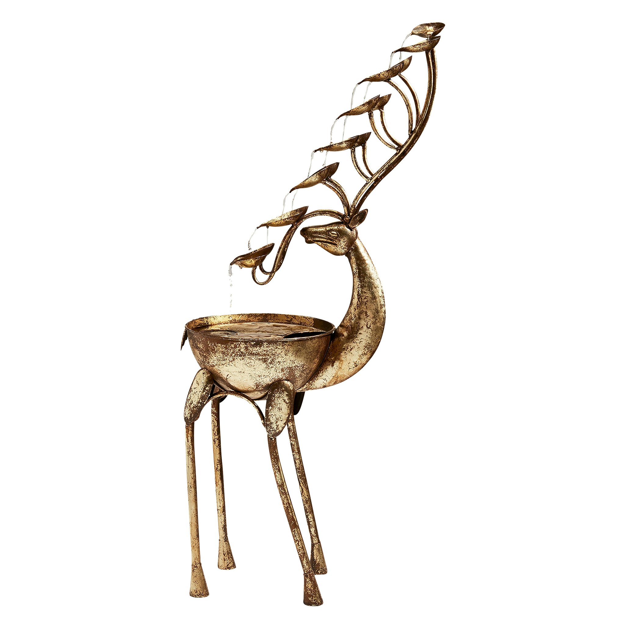 Toscano - Deer Antler Falls Cascading Sculptural Fountain