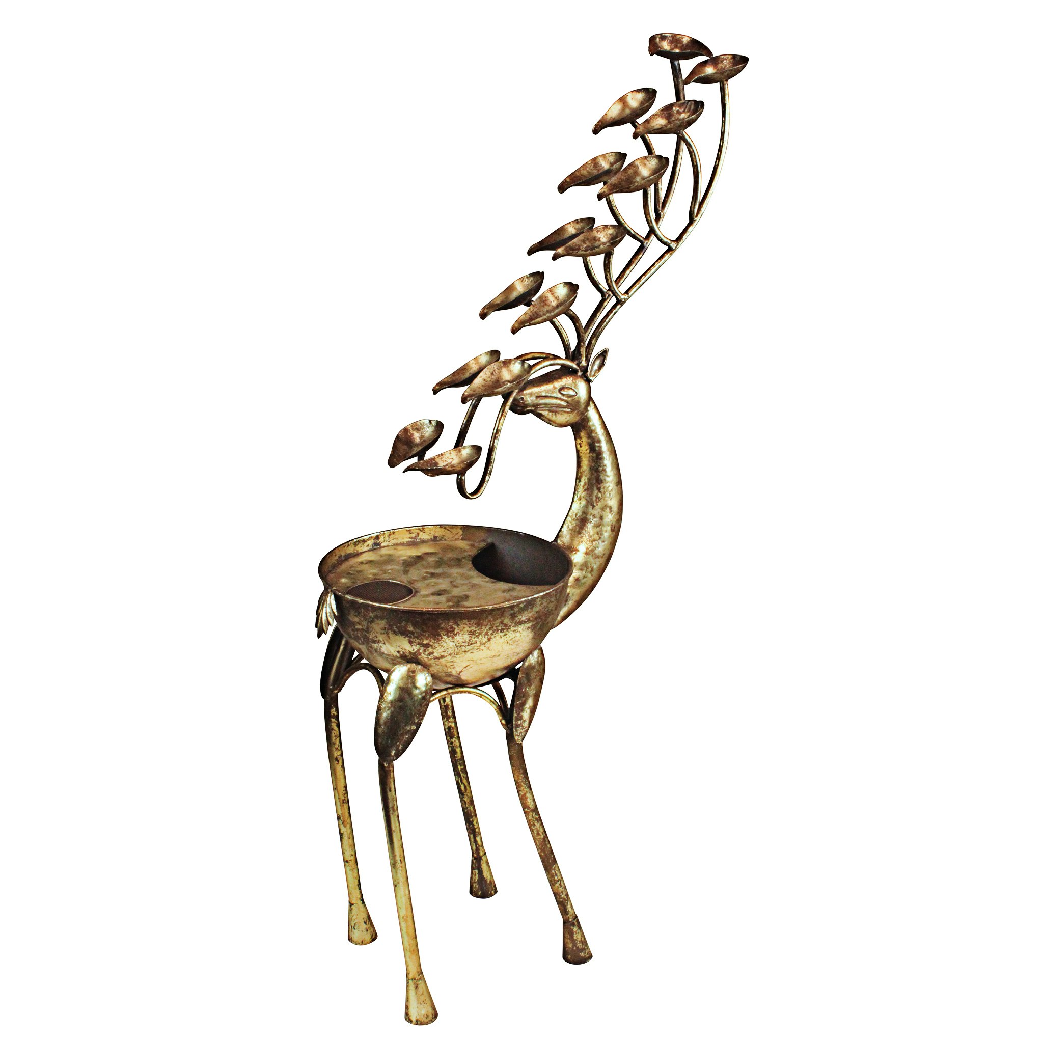 Toscano - Deer Antler Falls Cascading Sculptural Fountain