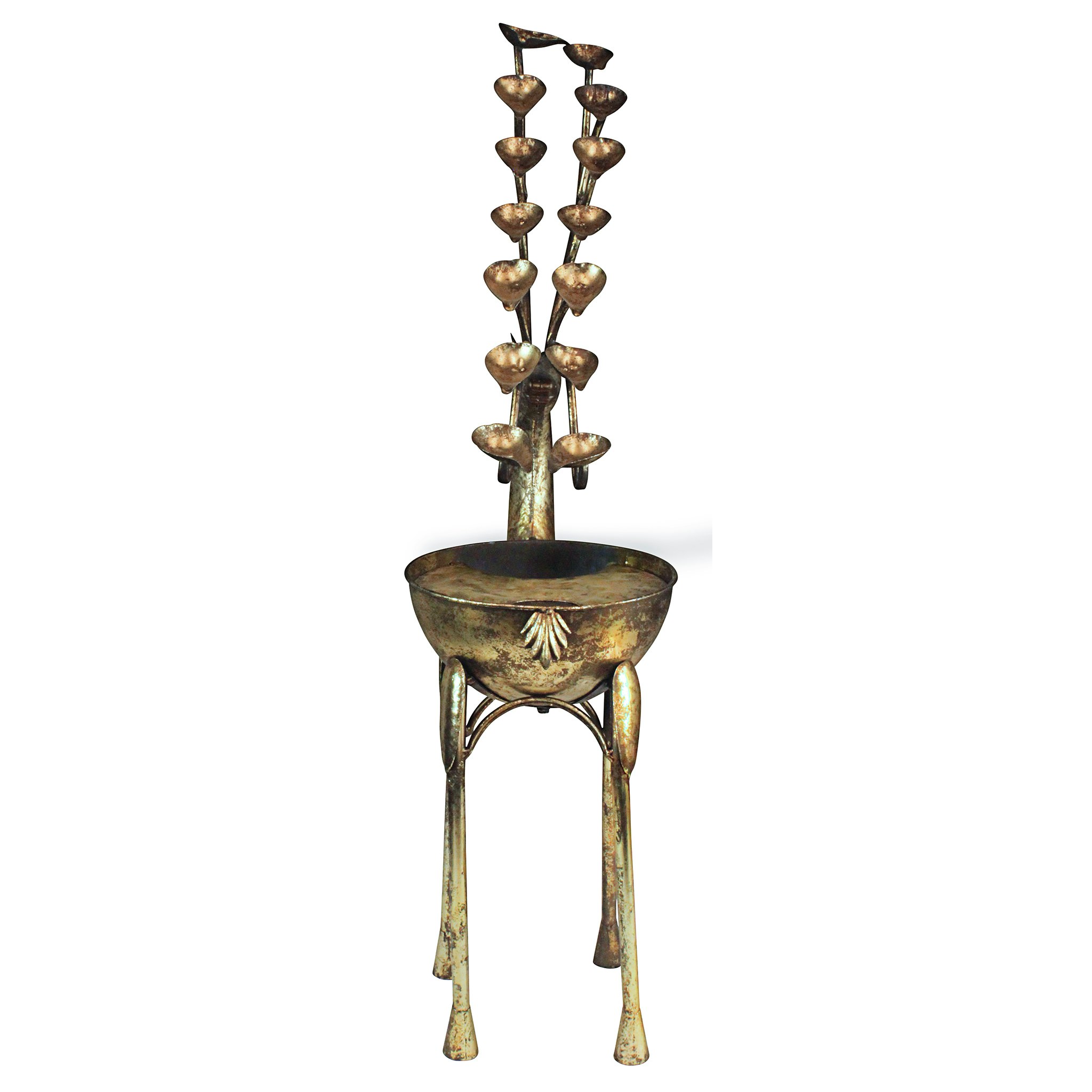 Toscano - Deer Antler Falls Cascading Sculptural Fountain