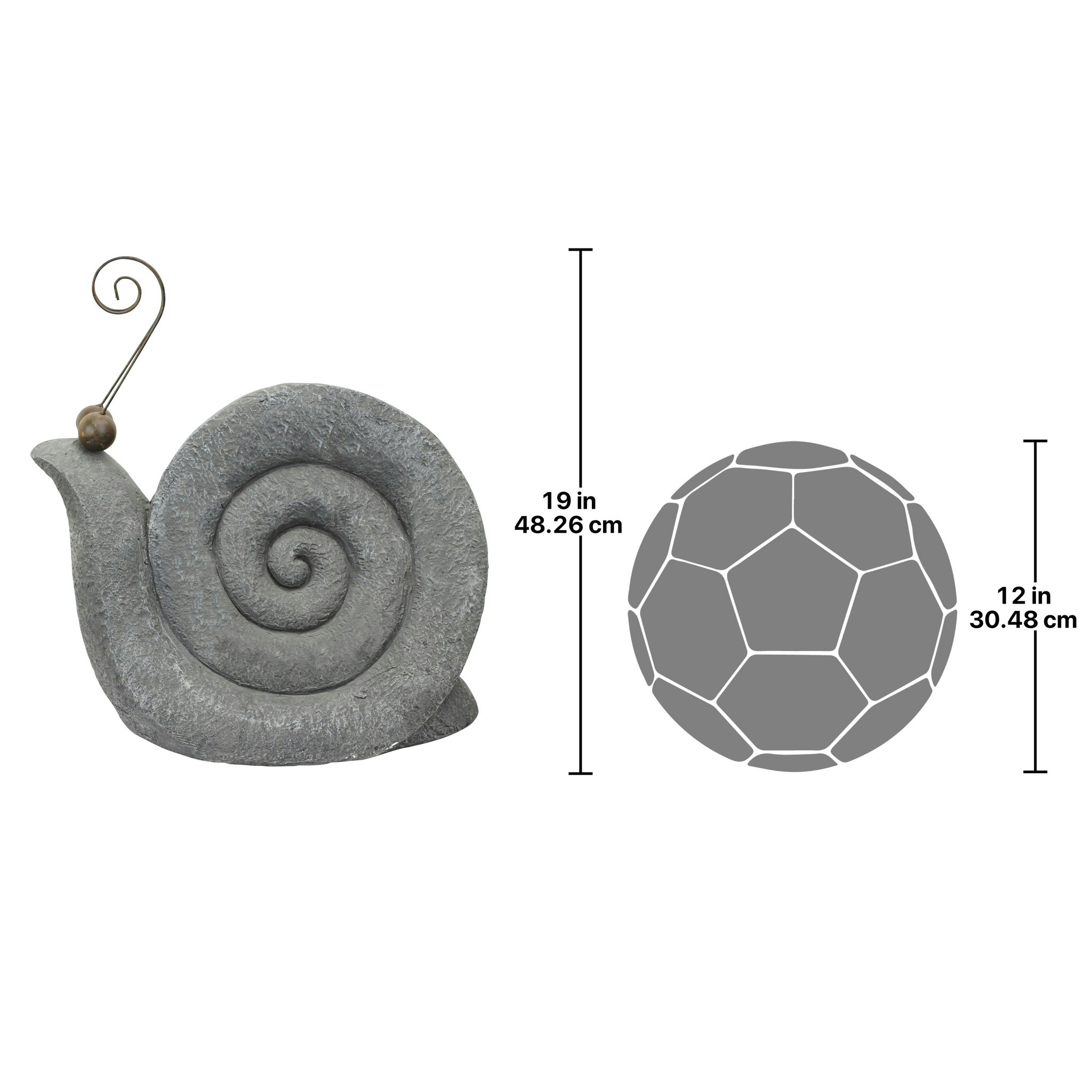 Toscano At a Snail Pace Garden Gastropod Statue - Large