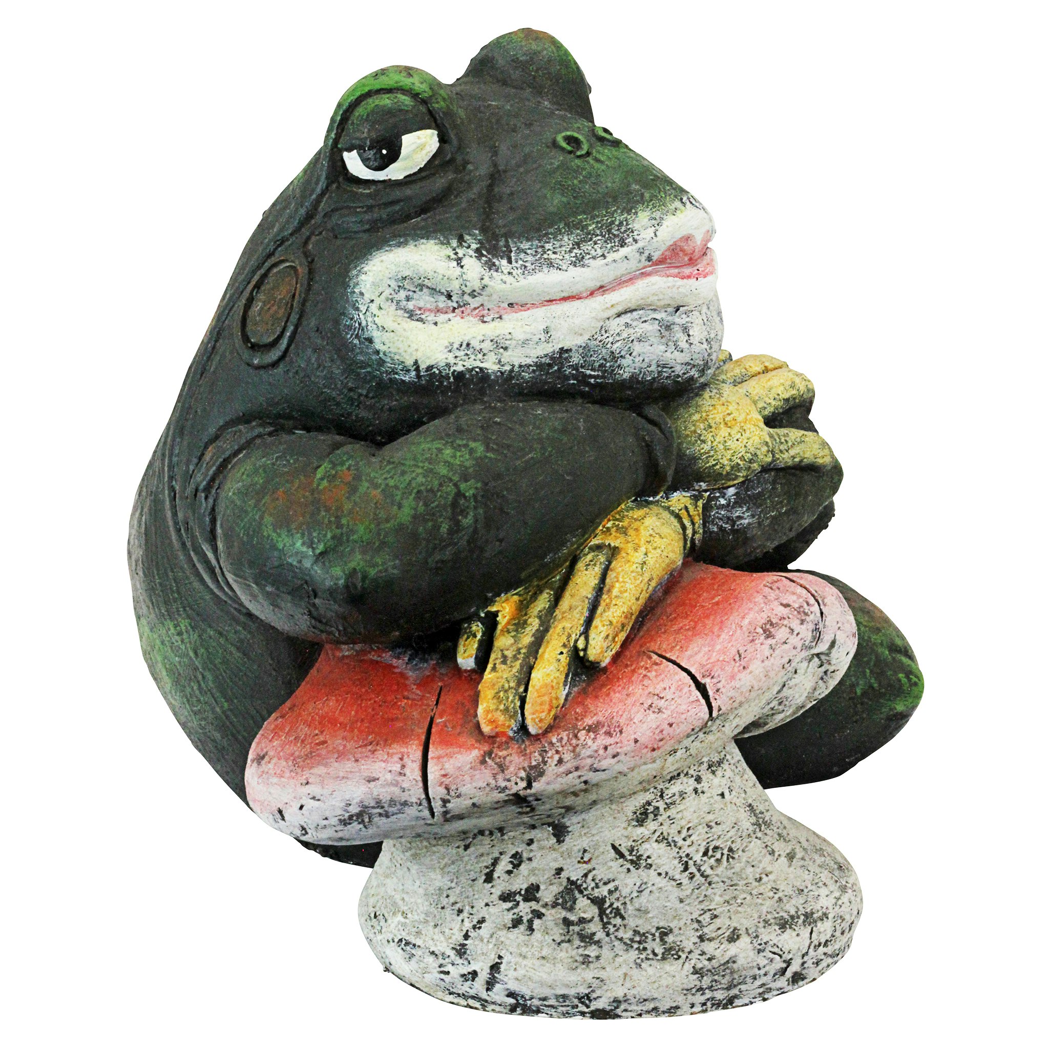 Toscano - Bert the Flirtatious Frog Garden Toad Statue