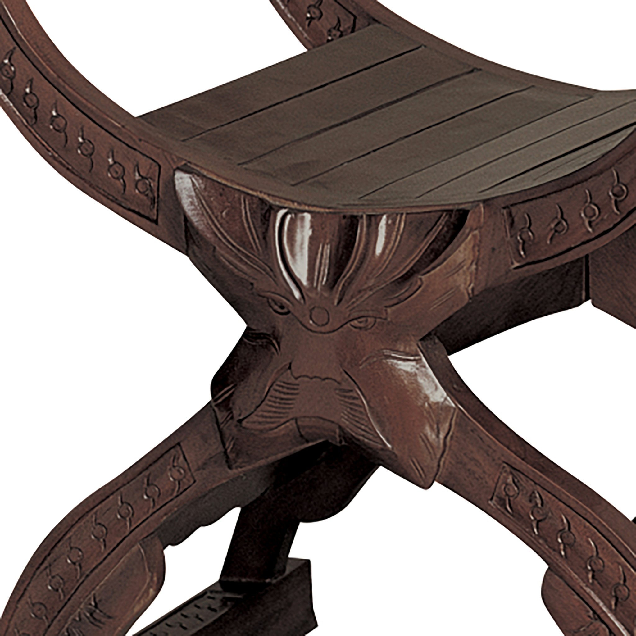 Toscano - Medieval Chair in Walnut, Mahogany