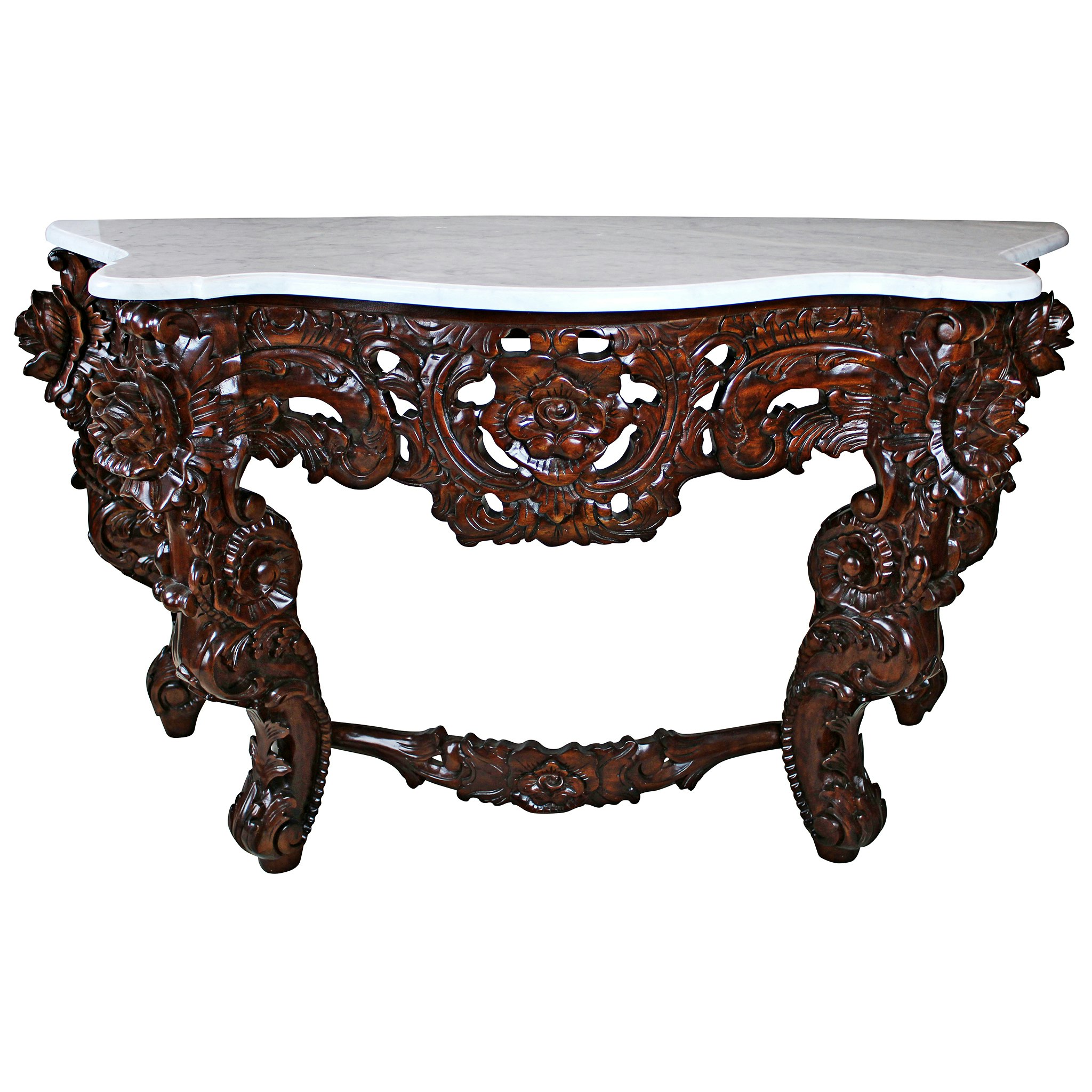 Toscano - Hapsburg Console Table in Walnut, Mahogany