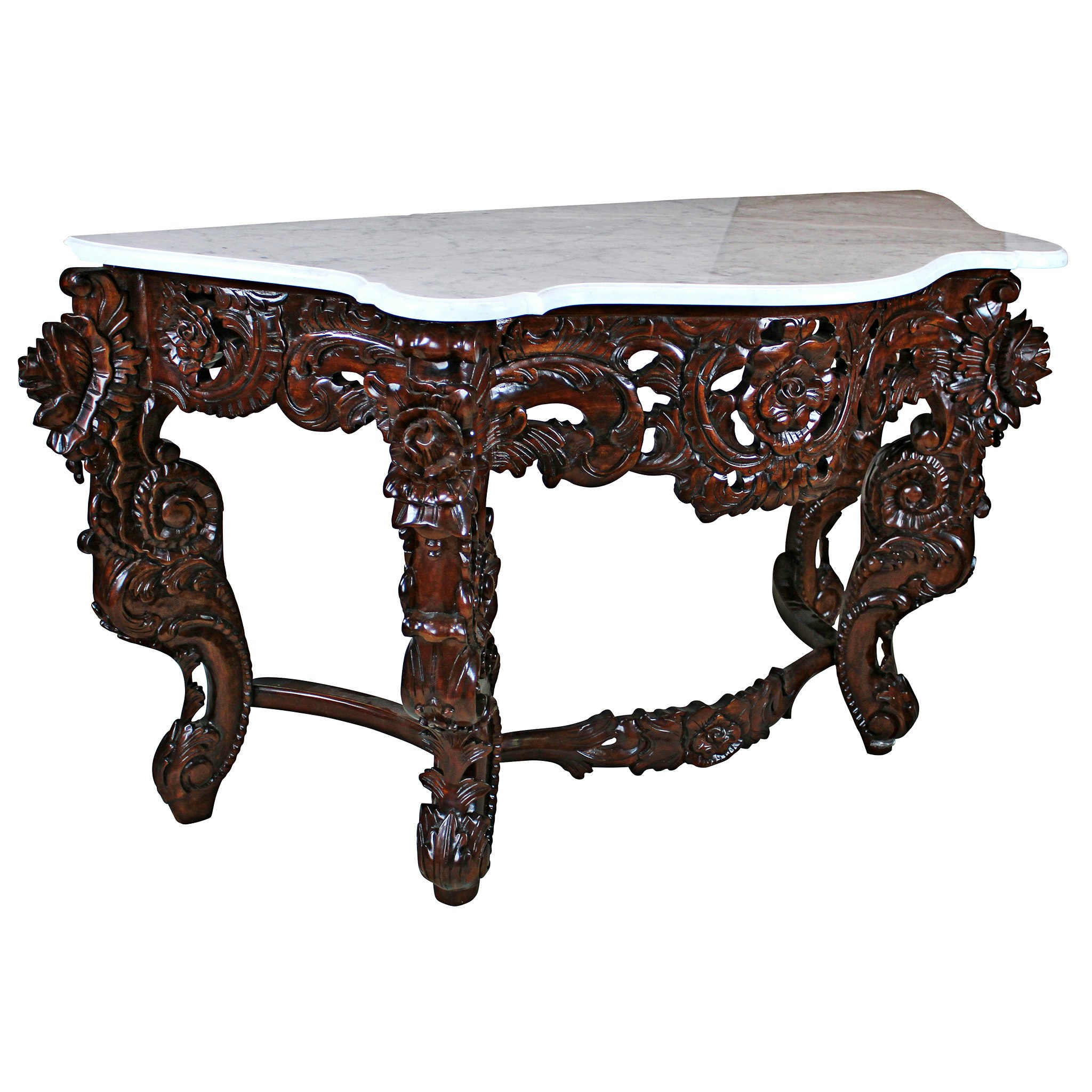 Toscano - Hapsburg Console Table in Walnut, Mahogany