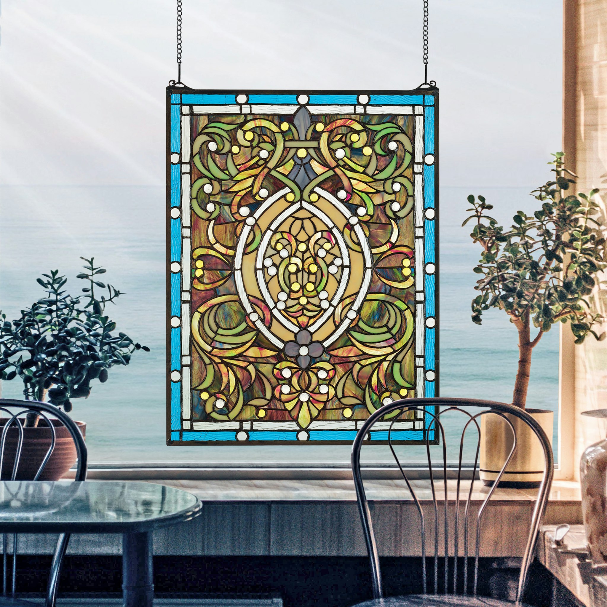 Toscano - Beguiled Tiffany-Style Stained Glass Window