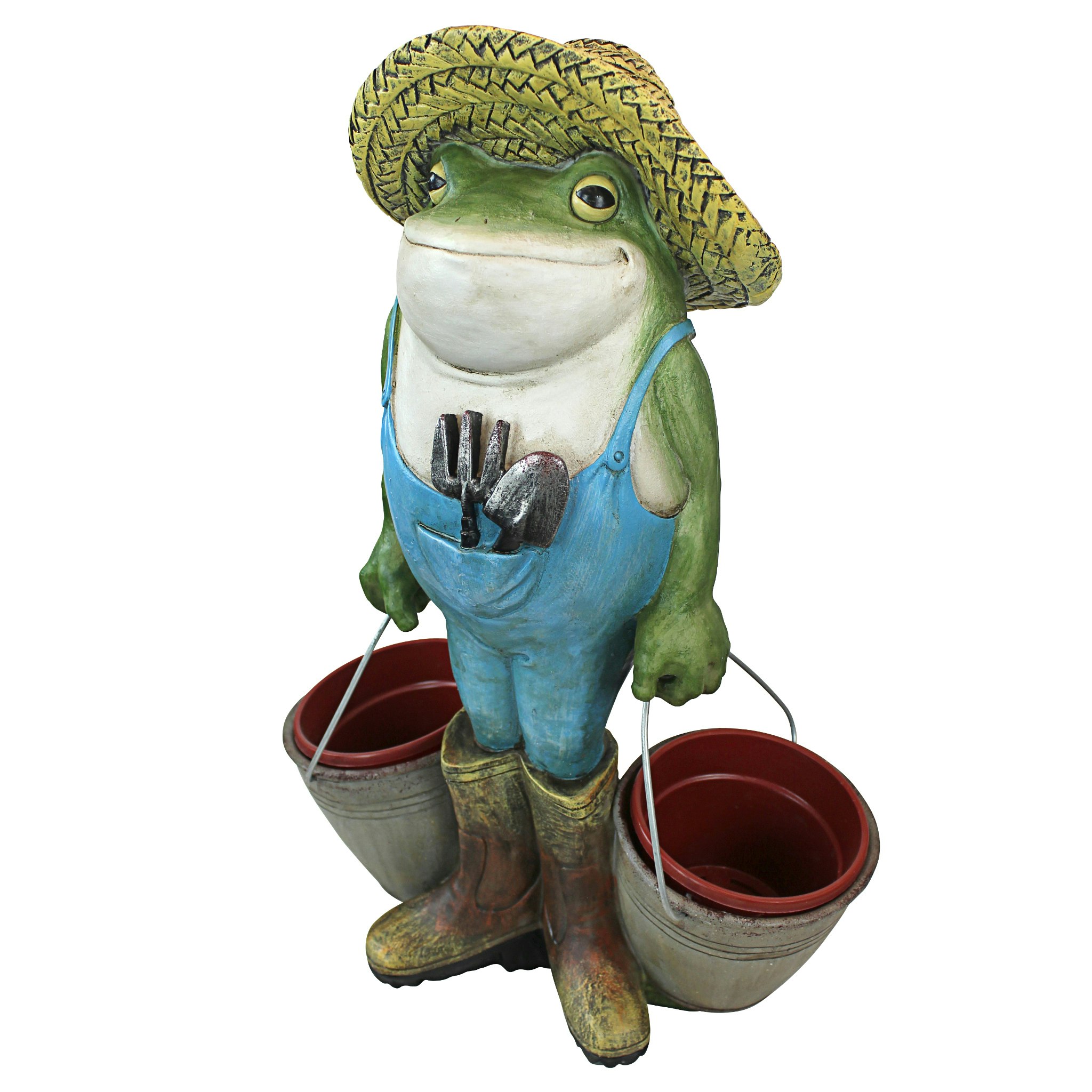 Toscano - Buckets the Garden Frog Statue