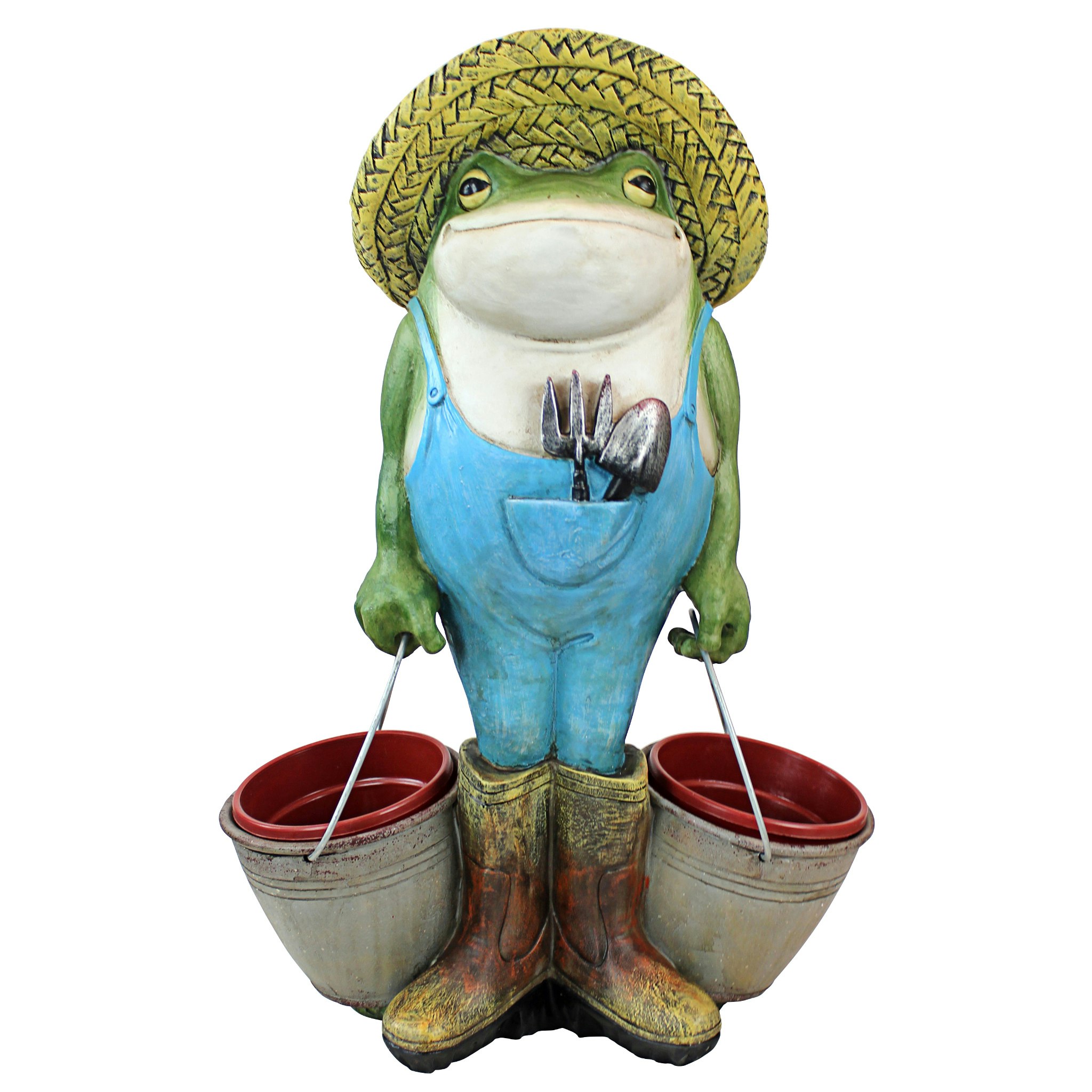 Toscano - Buckets the Garden Frog Statue