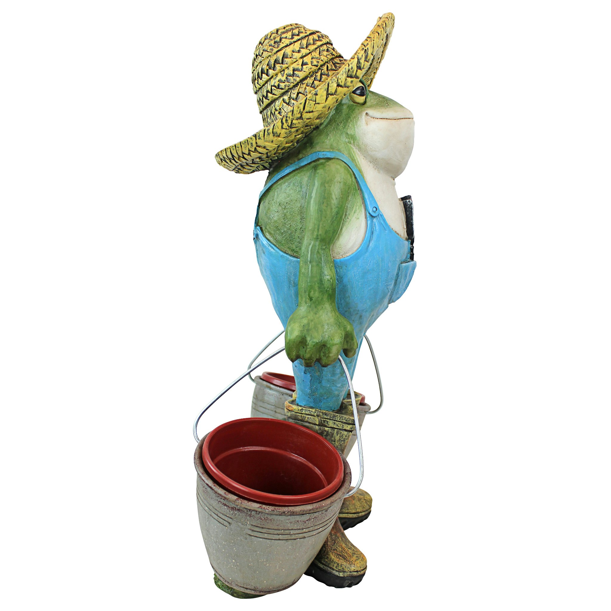 Toscano - Buckets the Garden Frog Statue