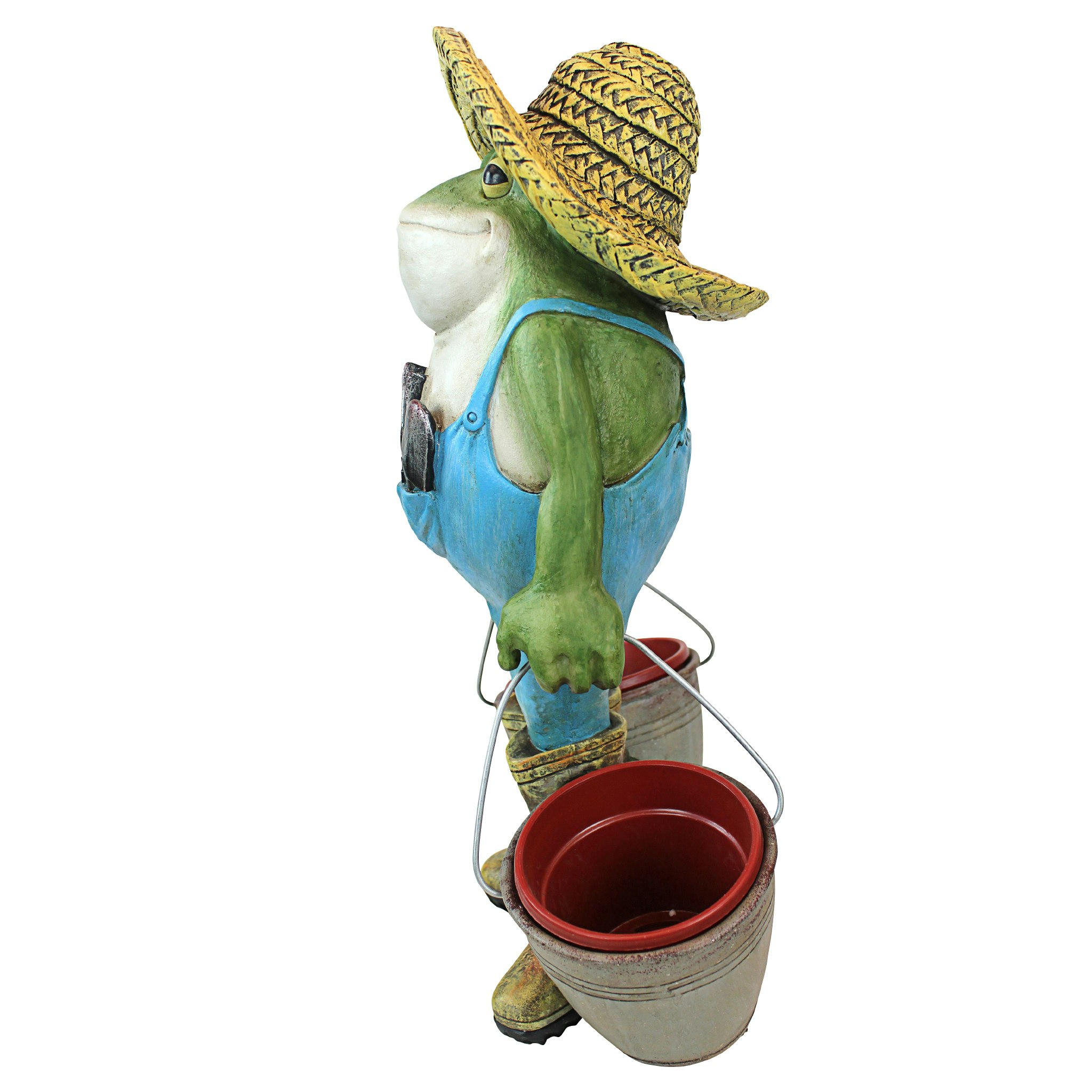 Toscano - Buckets the Garden Frog Statue