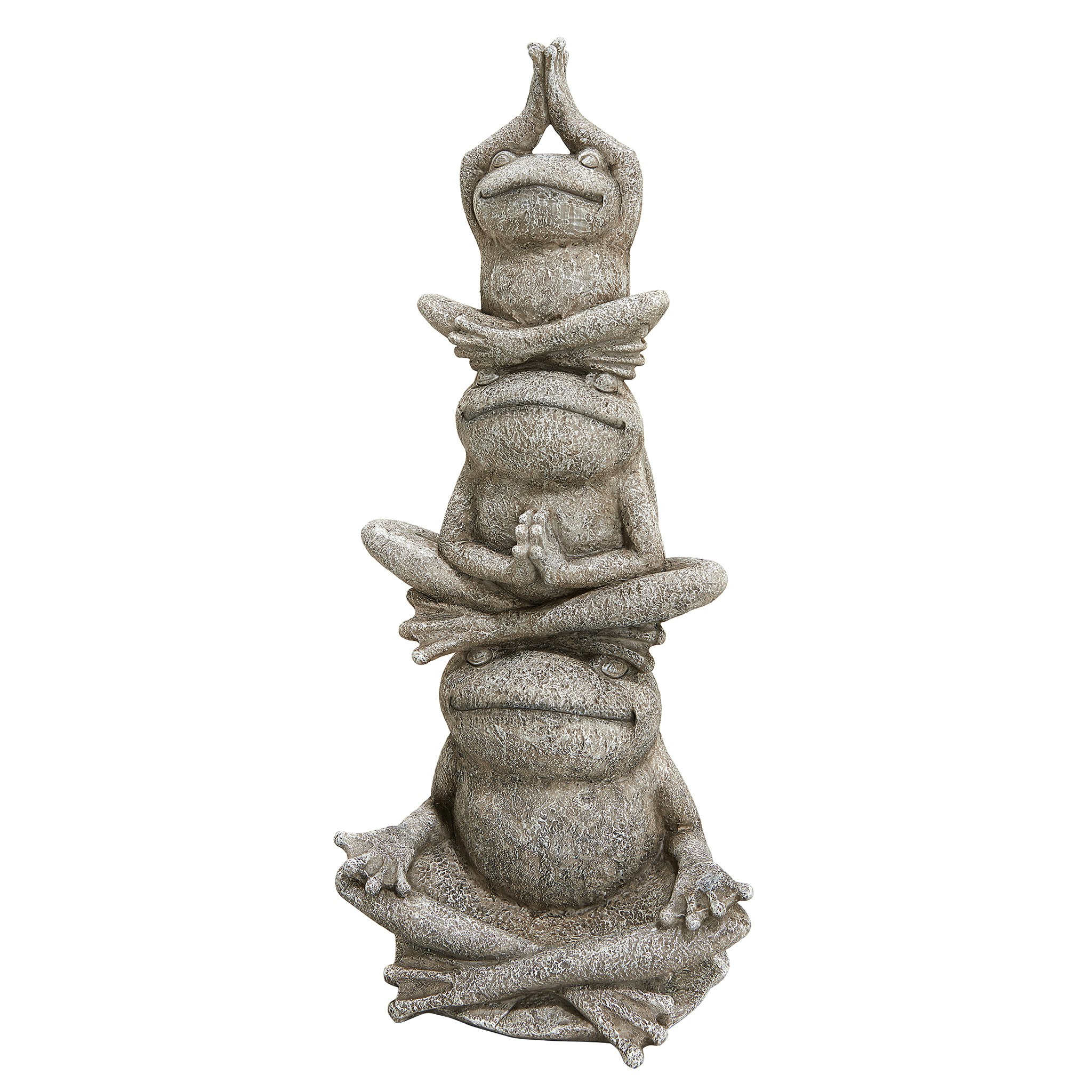 Toscano - Tower of Frog Power Garden Statue