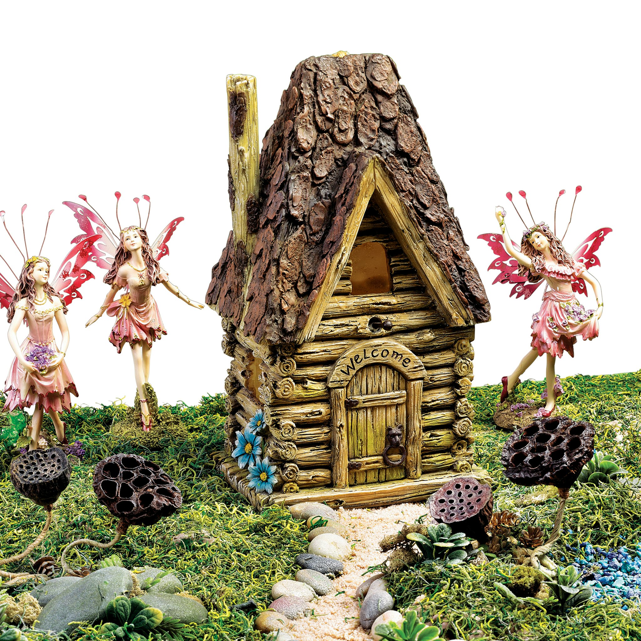 Toscano - Woodland Fairy Garden House Statue