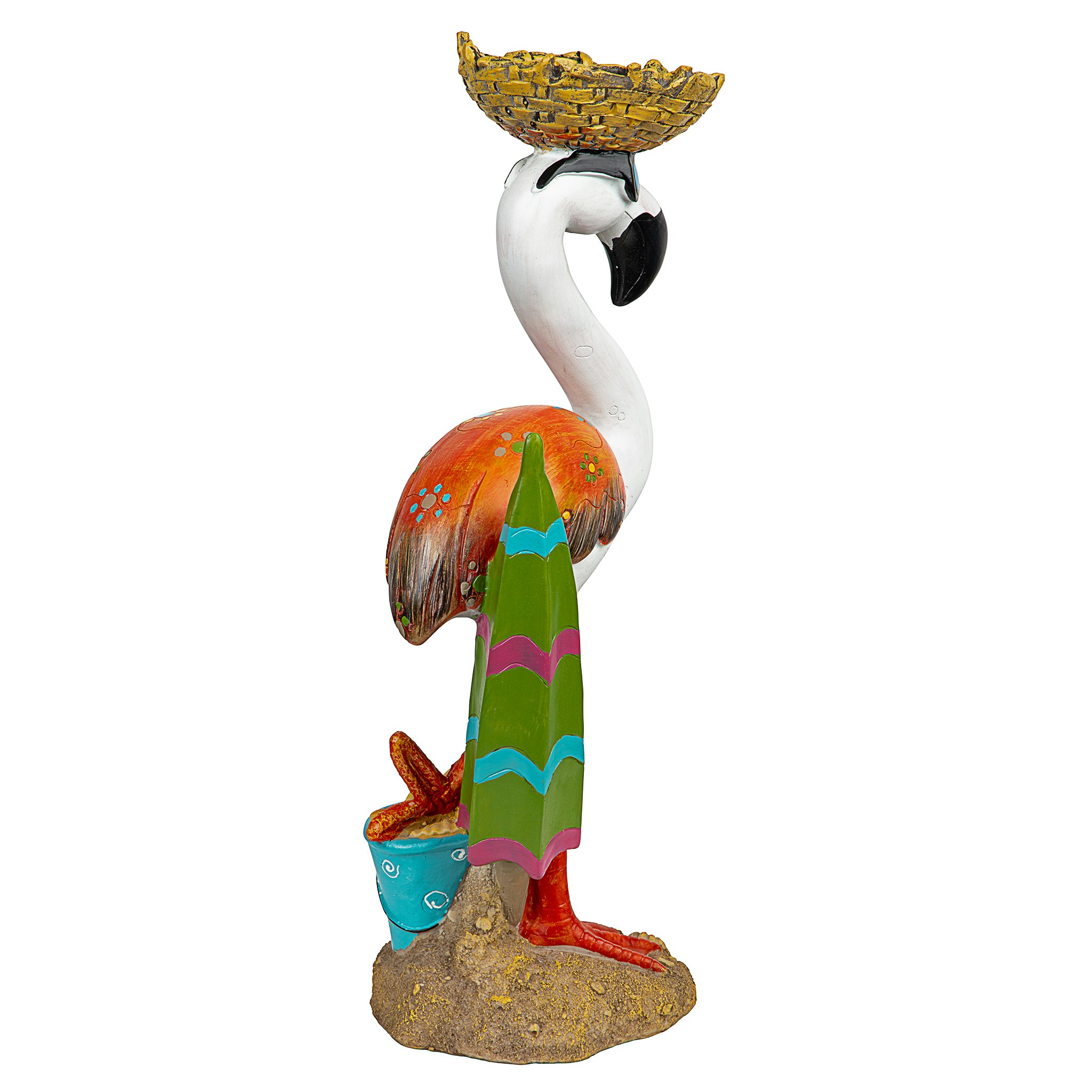 Toscano - Luau Larry the Pale Pink Flamingo Garden Statue