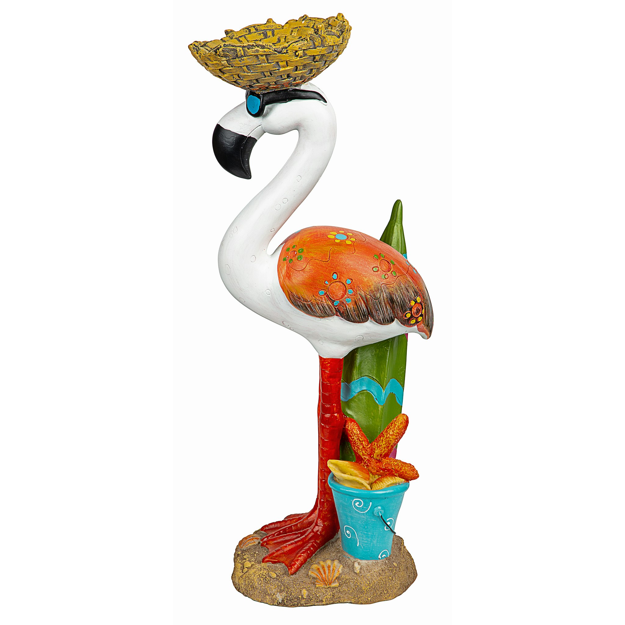 Toscano - Luau Larry the Pale Pink Flamingo Garden Statue