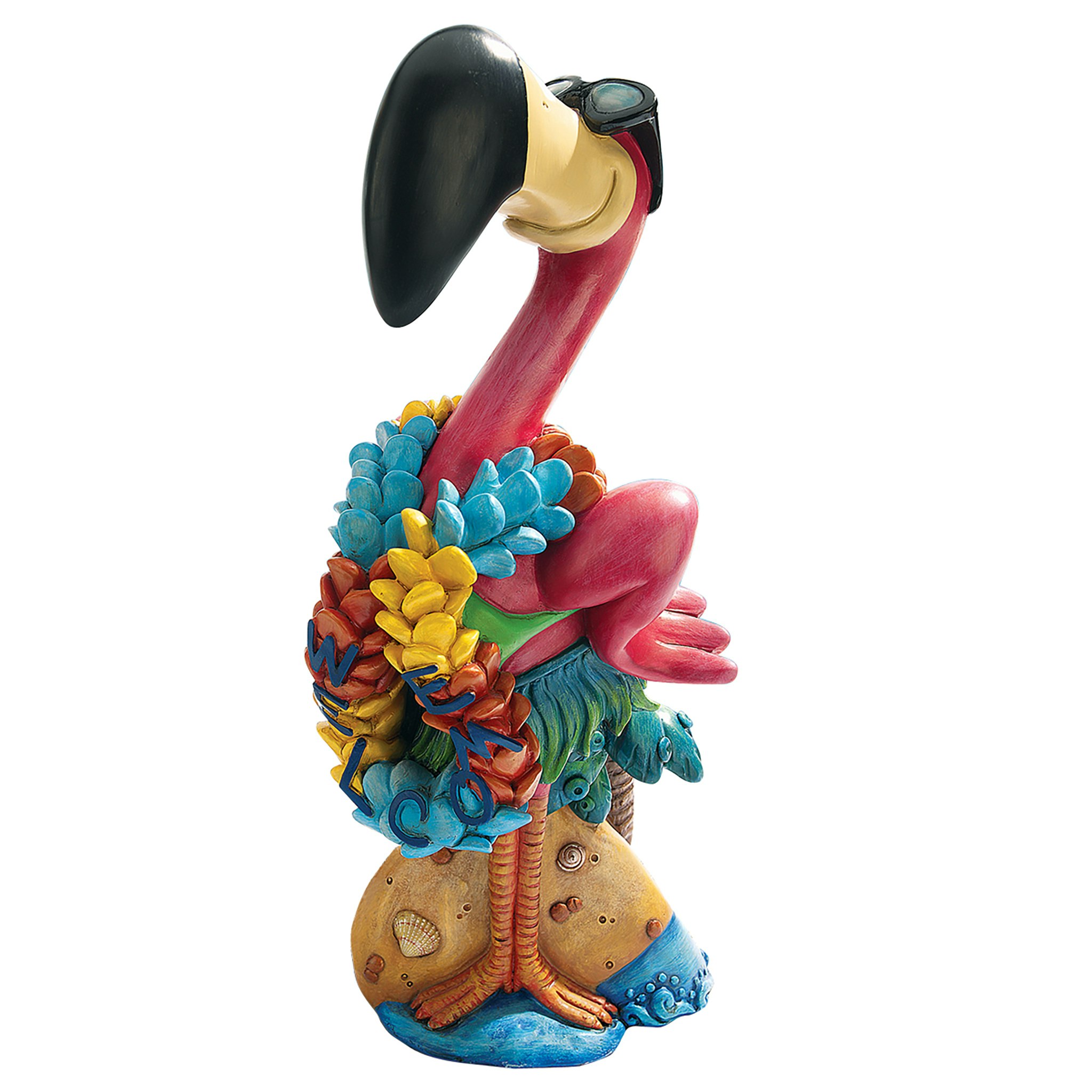 Toscano - Frank in Paradise Pink Flamingo Garden Statue