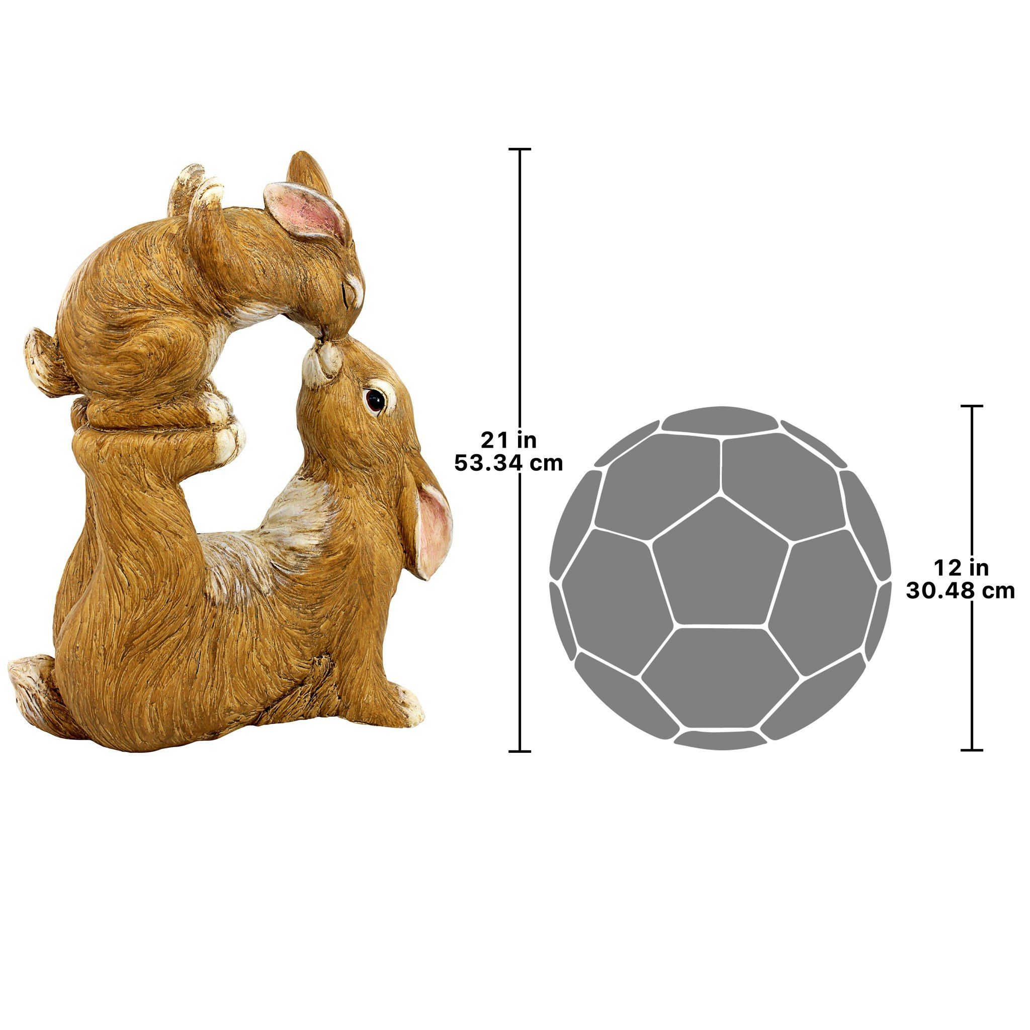 Toscano - Balancing Bunny Love Garden Rabbit Statue