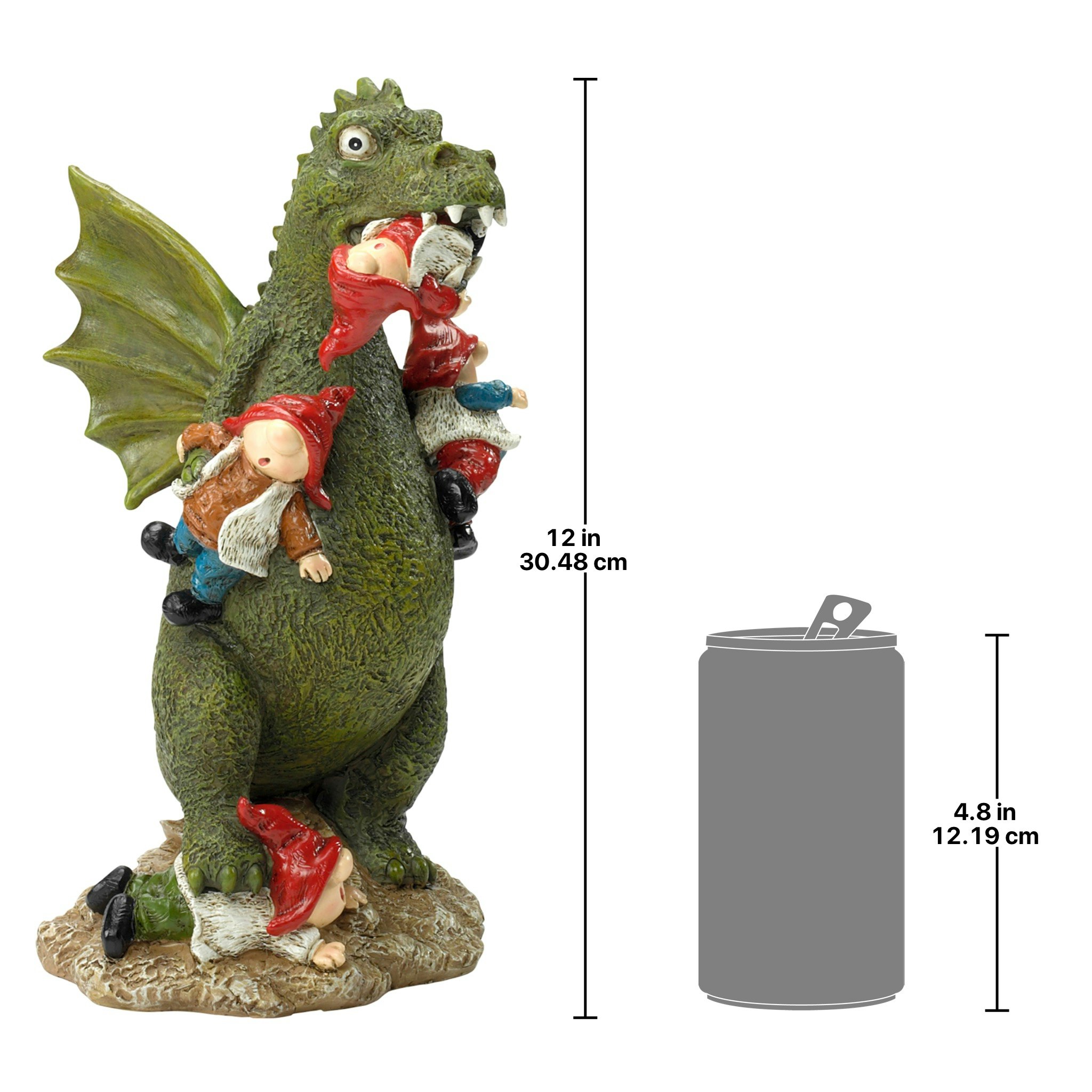 Toscano - Dragon Gonna Get Ya Garden Gnome Apocalypse Statue