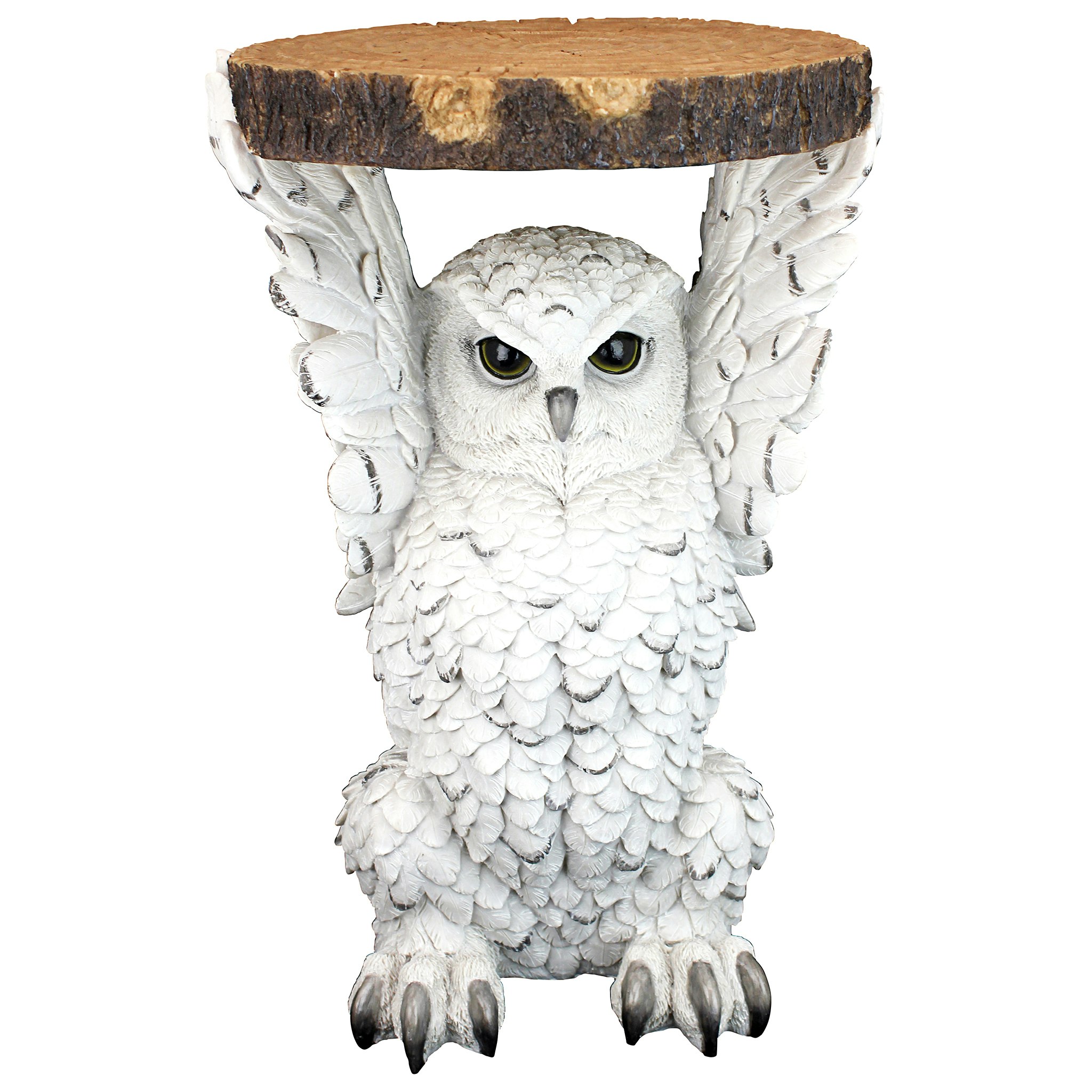 Toscano - Wisdom Owl Sculptural Side Table in Designer Resin