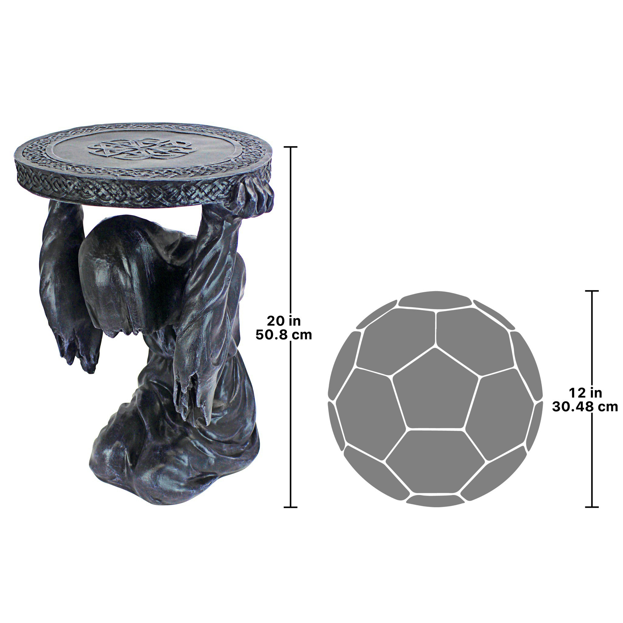 Toscano - Deaths at Hand Grim Reaper Sculptural Side Table in Designer Resin