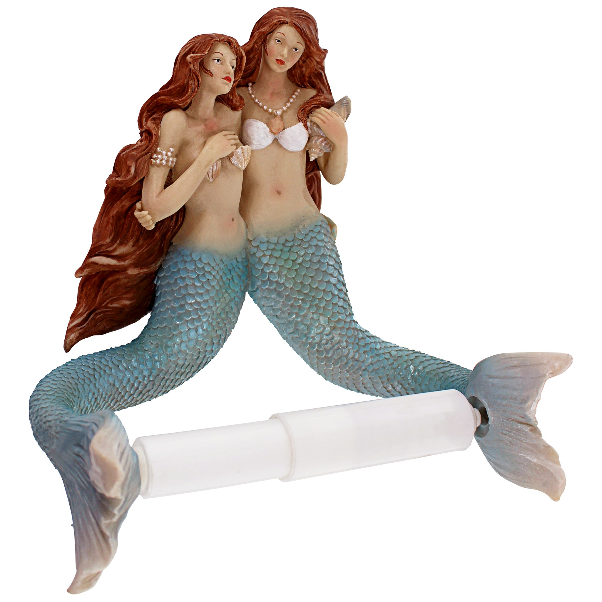 Toscano - The Mermaids of Flushing Cove Bathroom Toilet Paper Holder