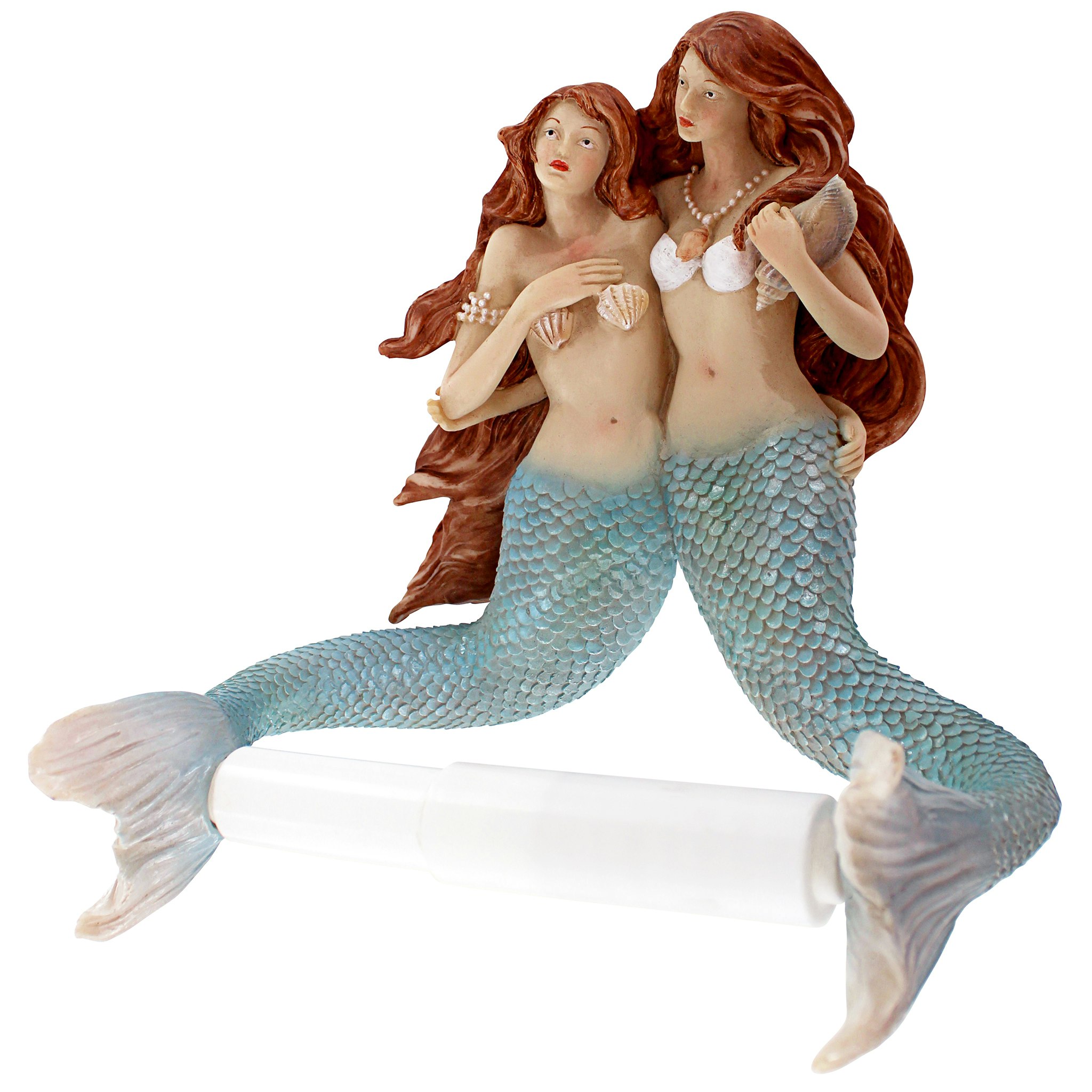 Toscano - The Mermaids of Flushing Cove Bathroom Toilet Paper Holder