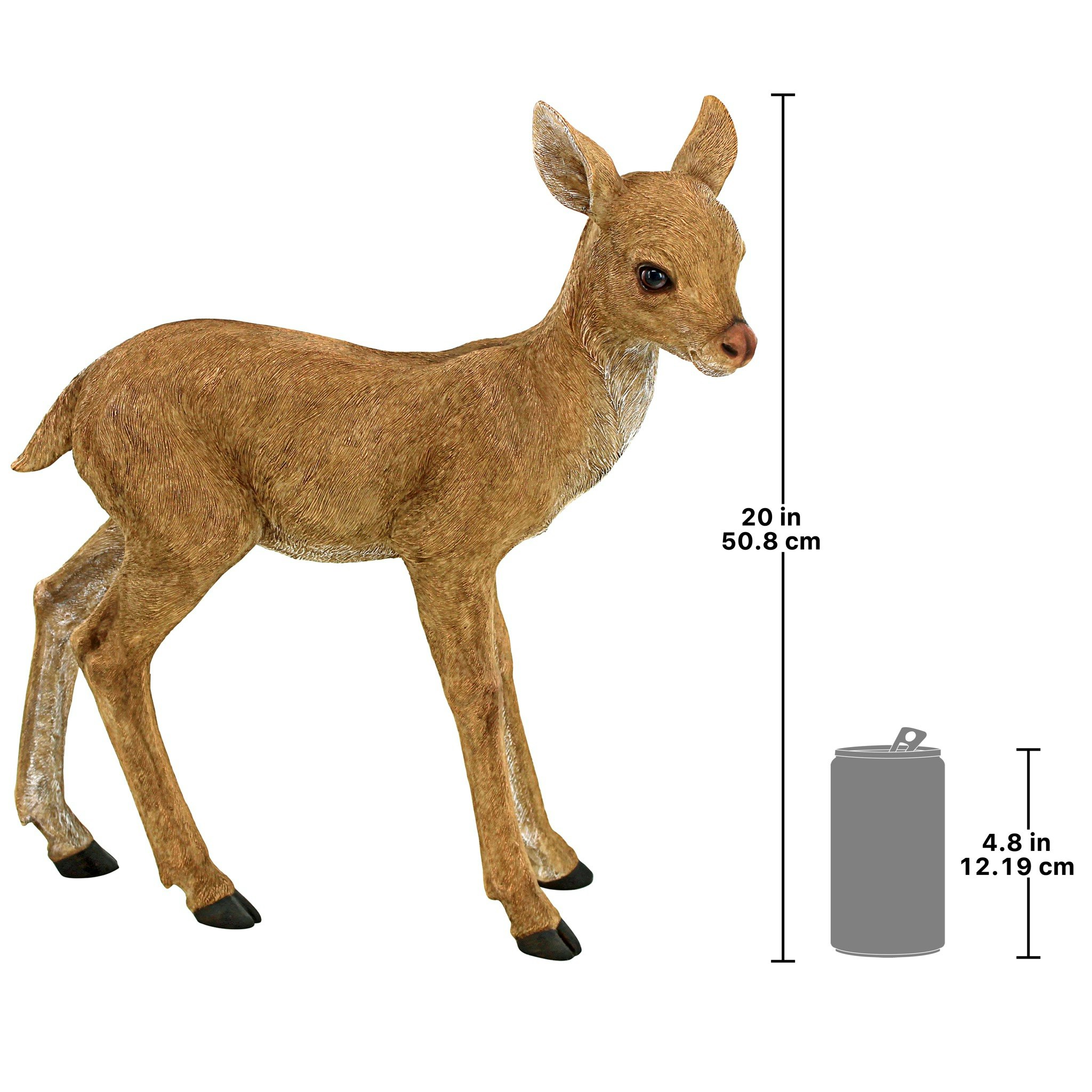 Toscano - Foraging Fawn Baby Deer Garden Statue