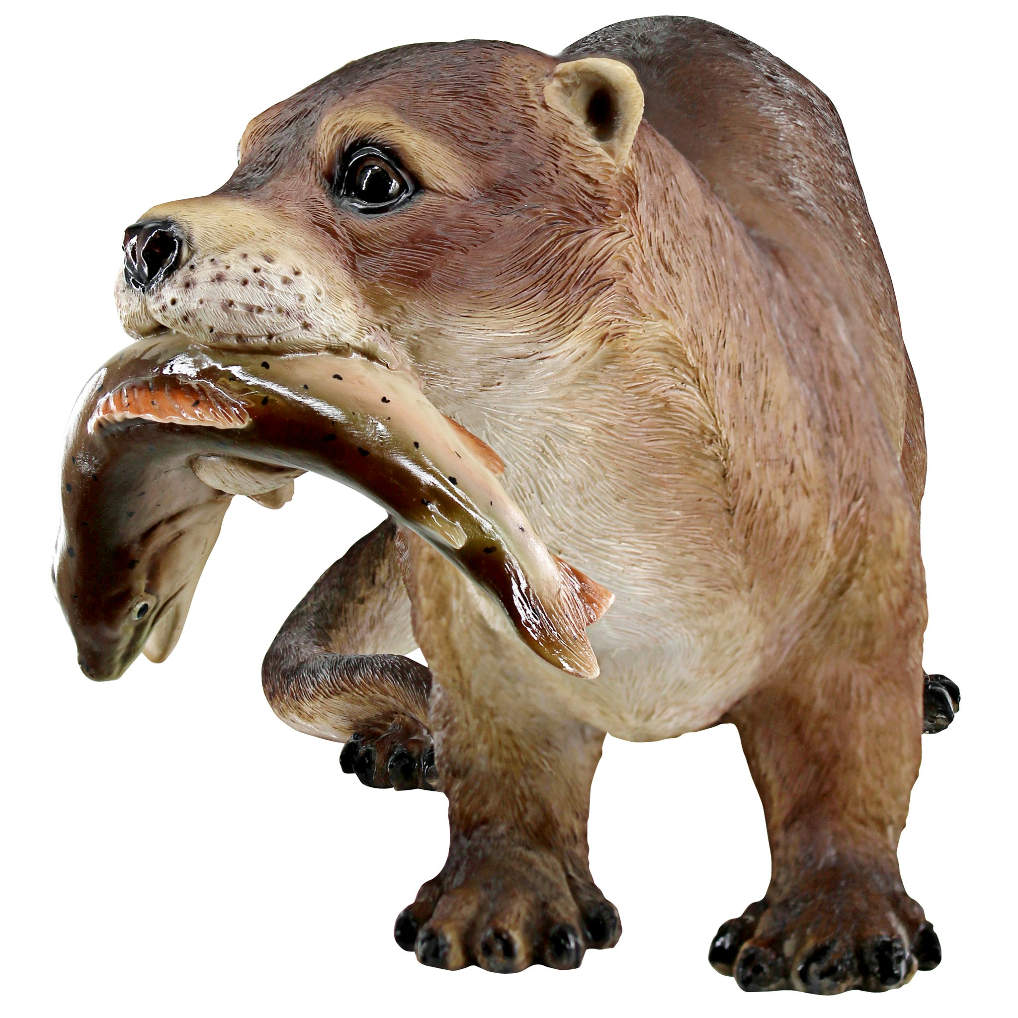 Toscano - River Otter Big Catch Garden Statue