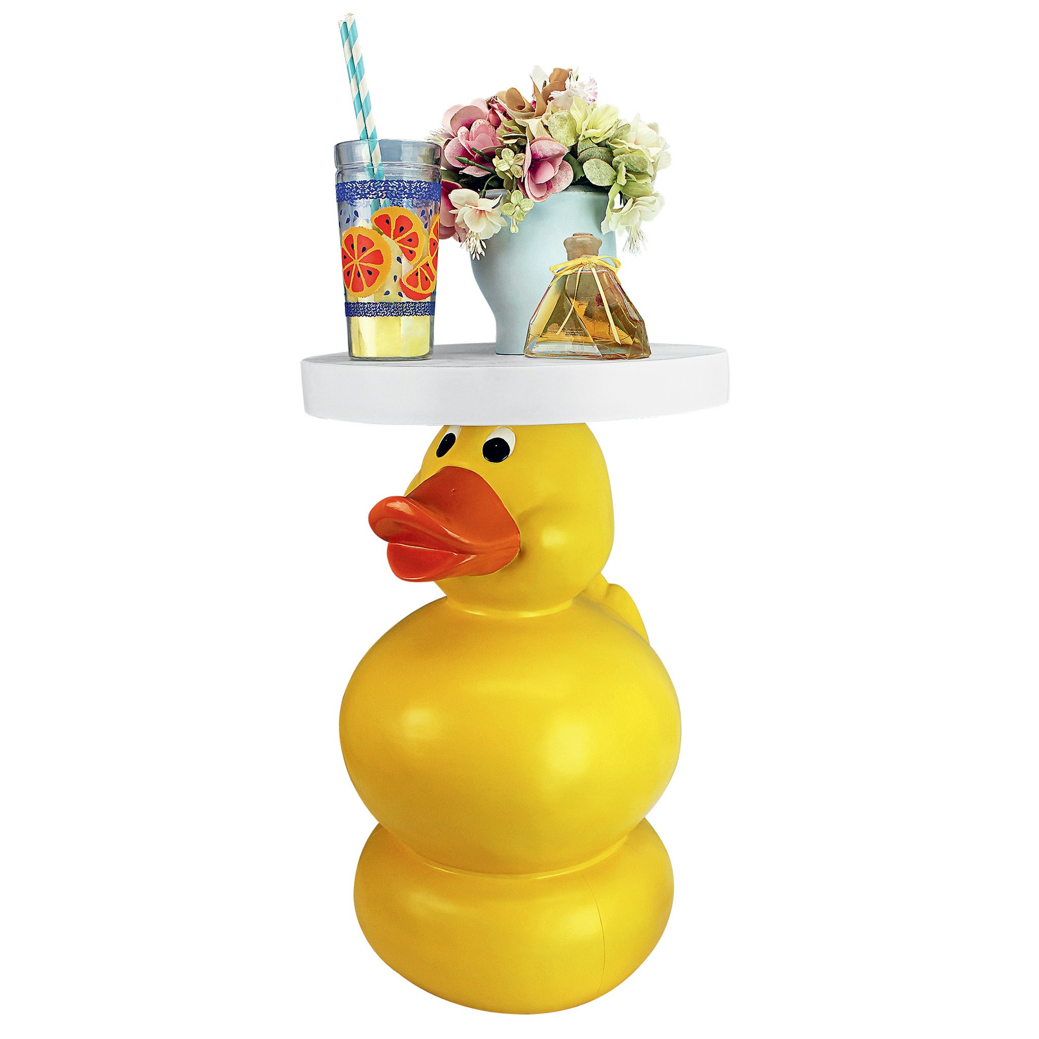 Toscano - Wise Quack Rubber Duck Sculptural Side Table in Designer Resin