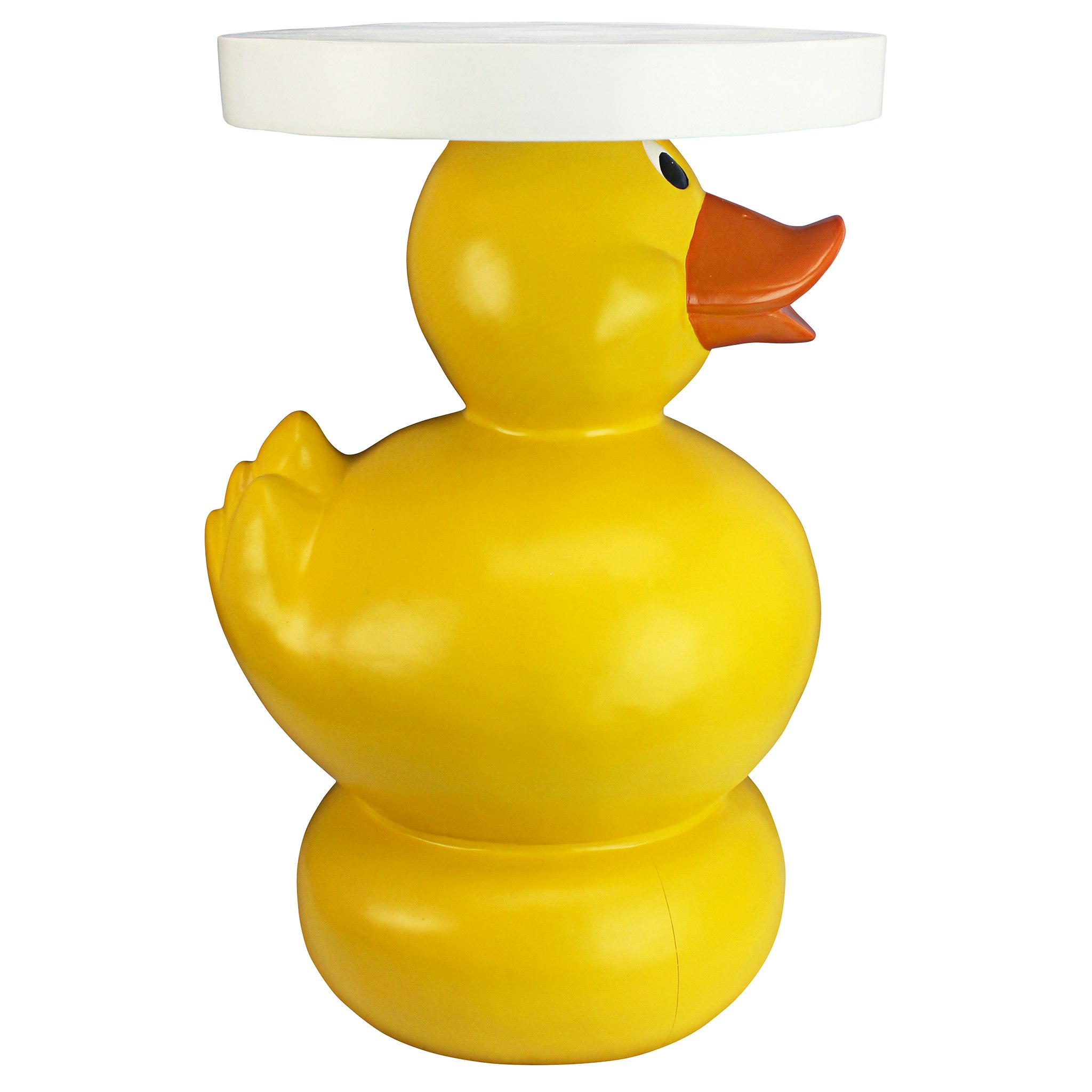 Toscano - Wise Quack Rubber Duck Sculptural Side Table in Designer Resin