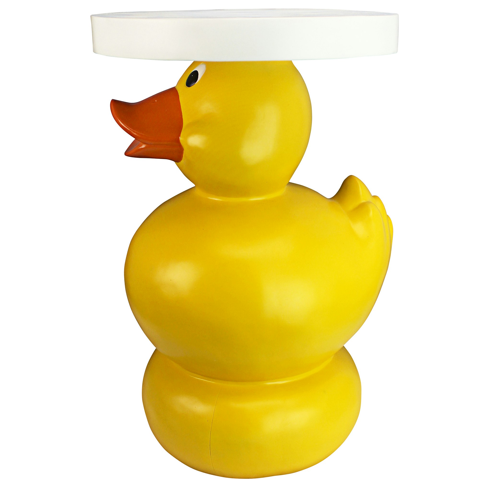 Toscano - Wise Quack Rubber Duck Sculptural Side Table in Designer Resin