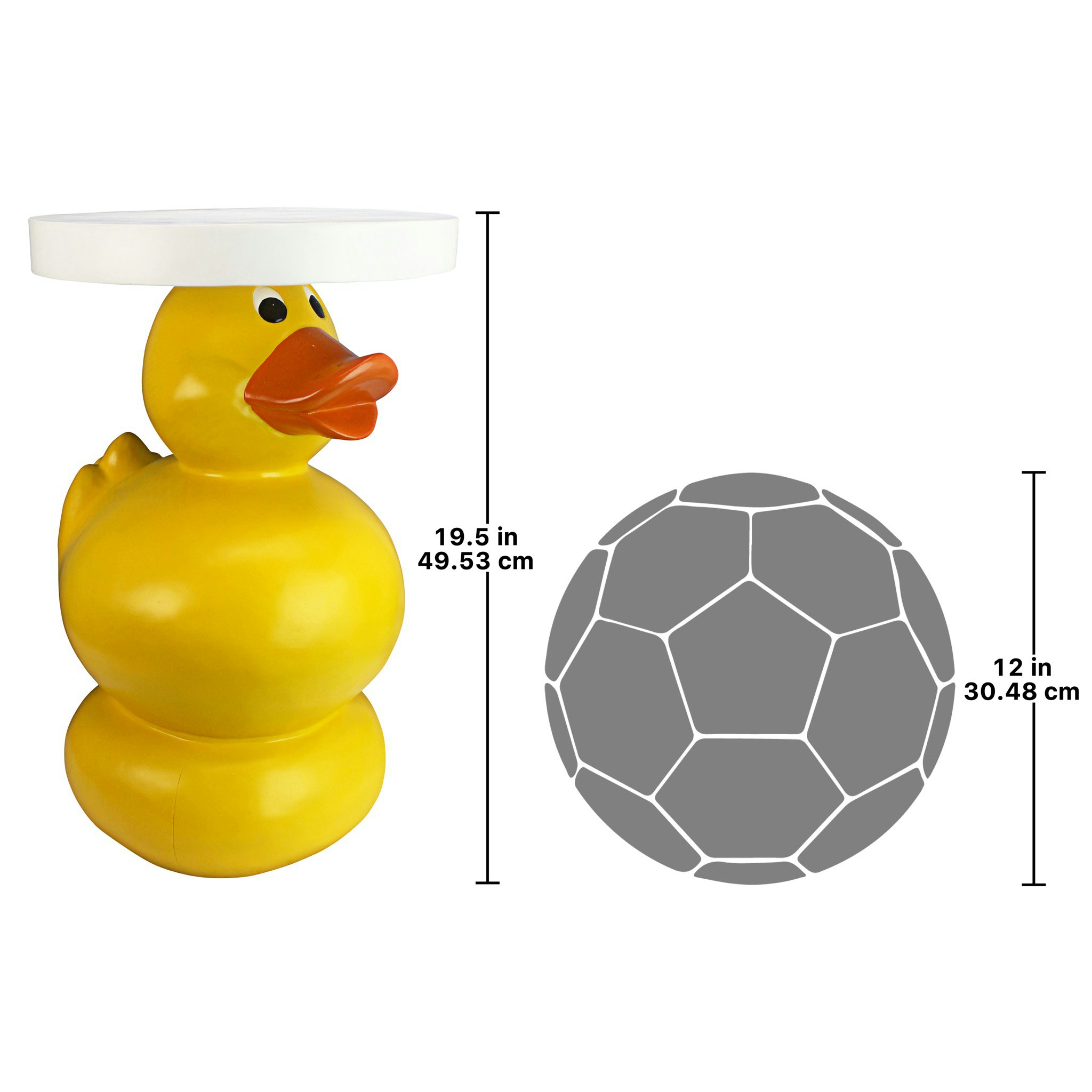 Toscano - Wise Quack Rubber Duck Sculptural Side Table in Designer Resin