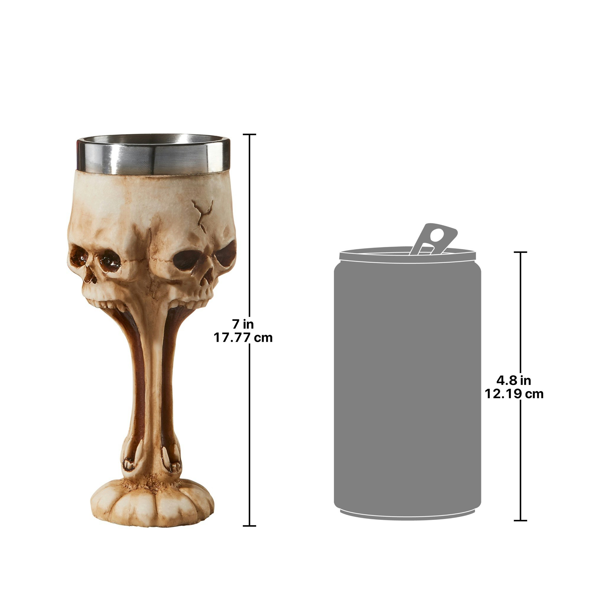 Toscano - Gothic Scare Skull Goblet