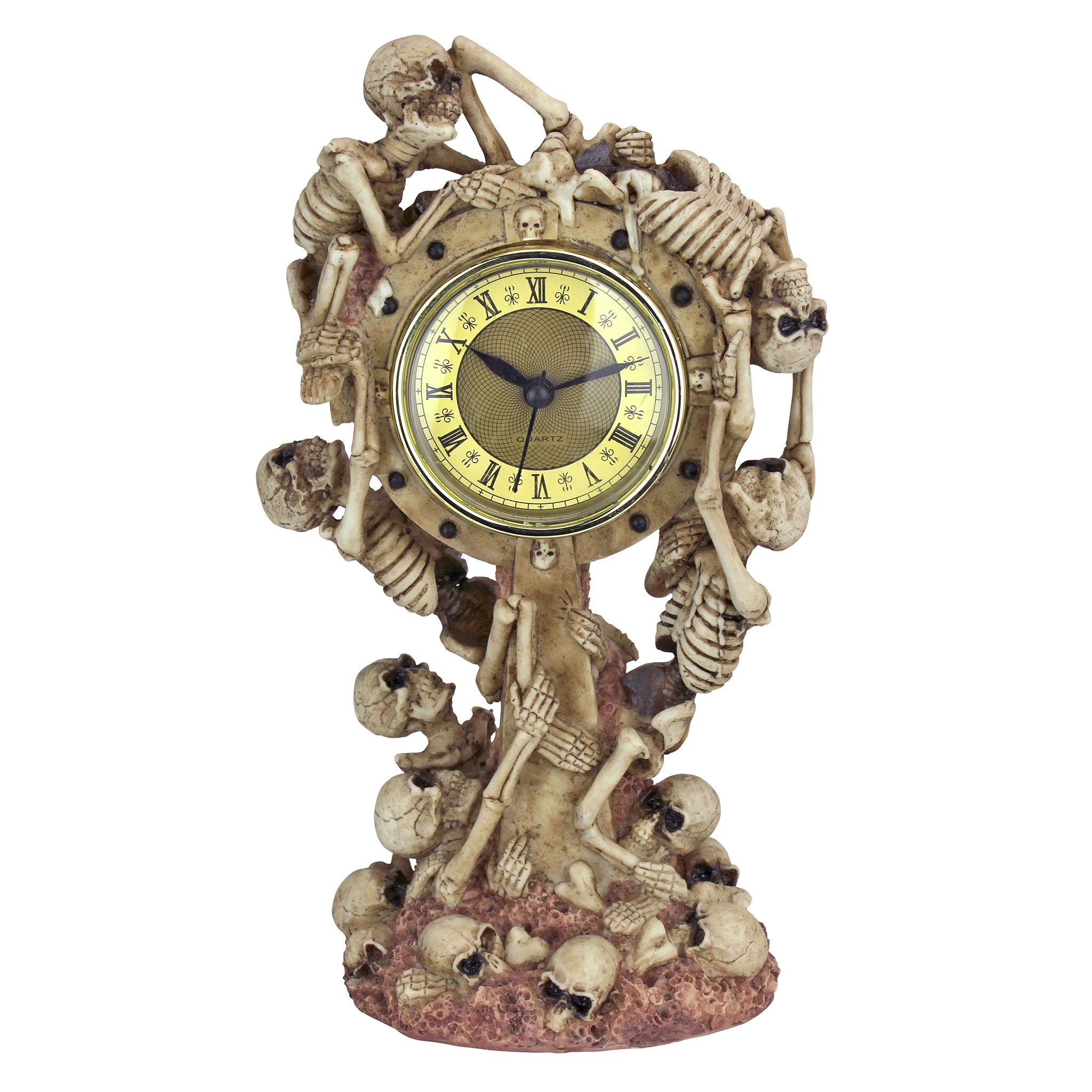 Toscano - Skeleton Crew Sculptural Mantel Clock