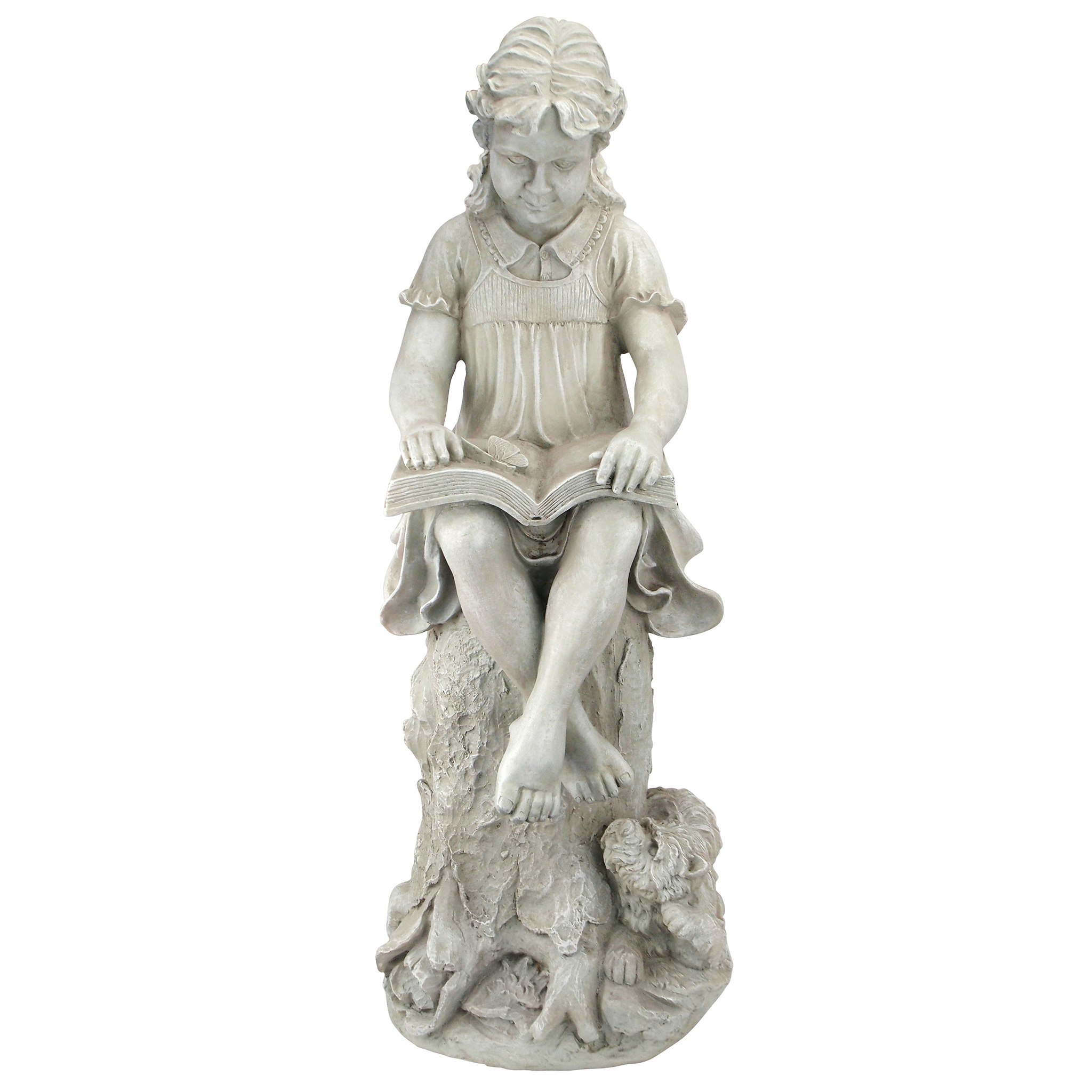 Toscano - Sierra the Reading Child Garden Statue