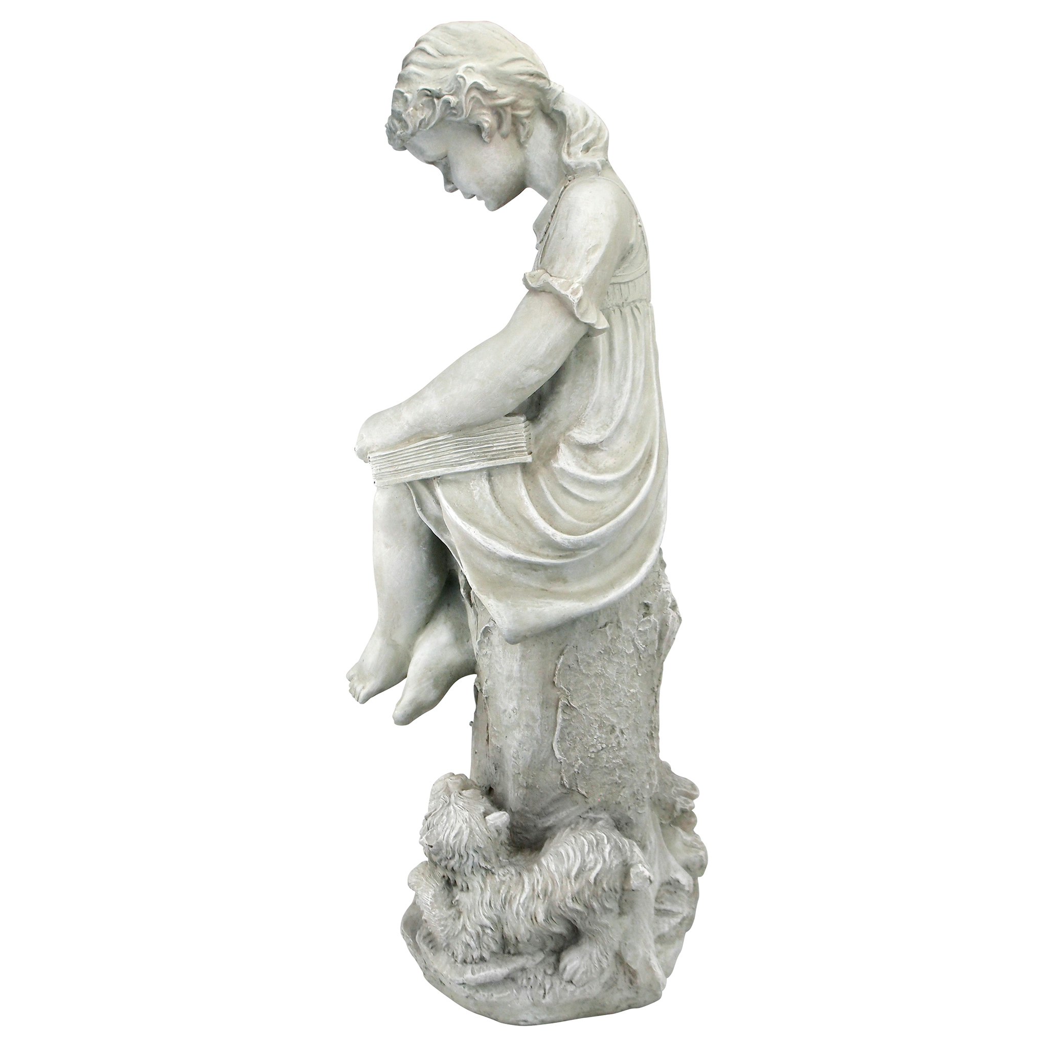 Toscano - Sierra the Reading Child Garden Statue