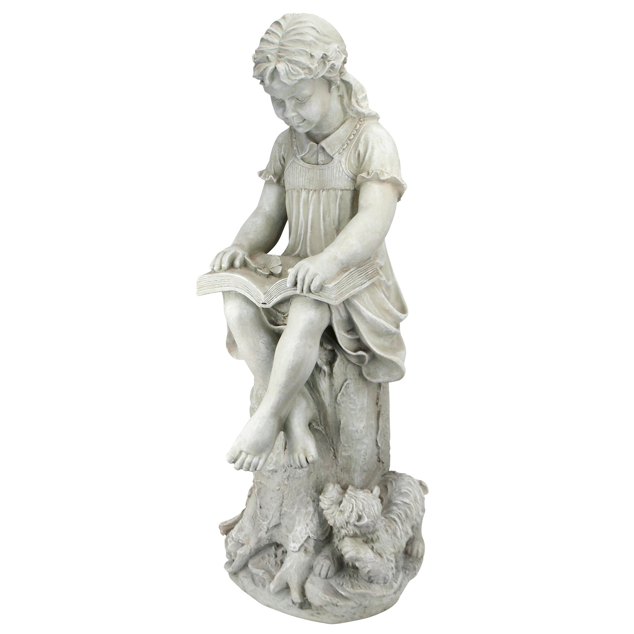 Toscano - Sierra the Reading Child Garden Statue