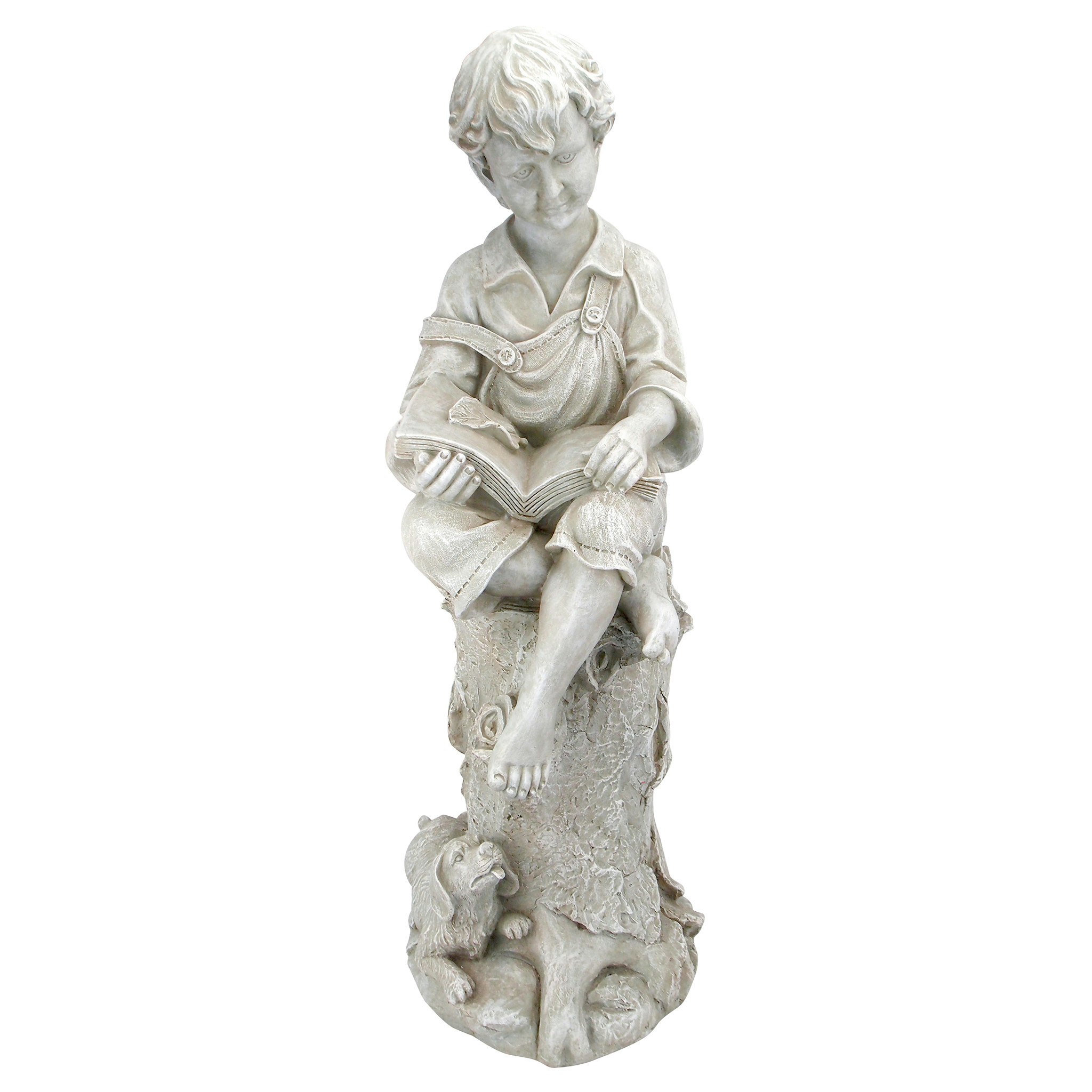 Toscano - Sebastian the Reading Child Garden Statue