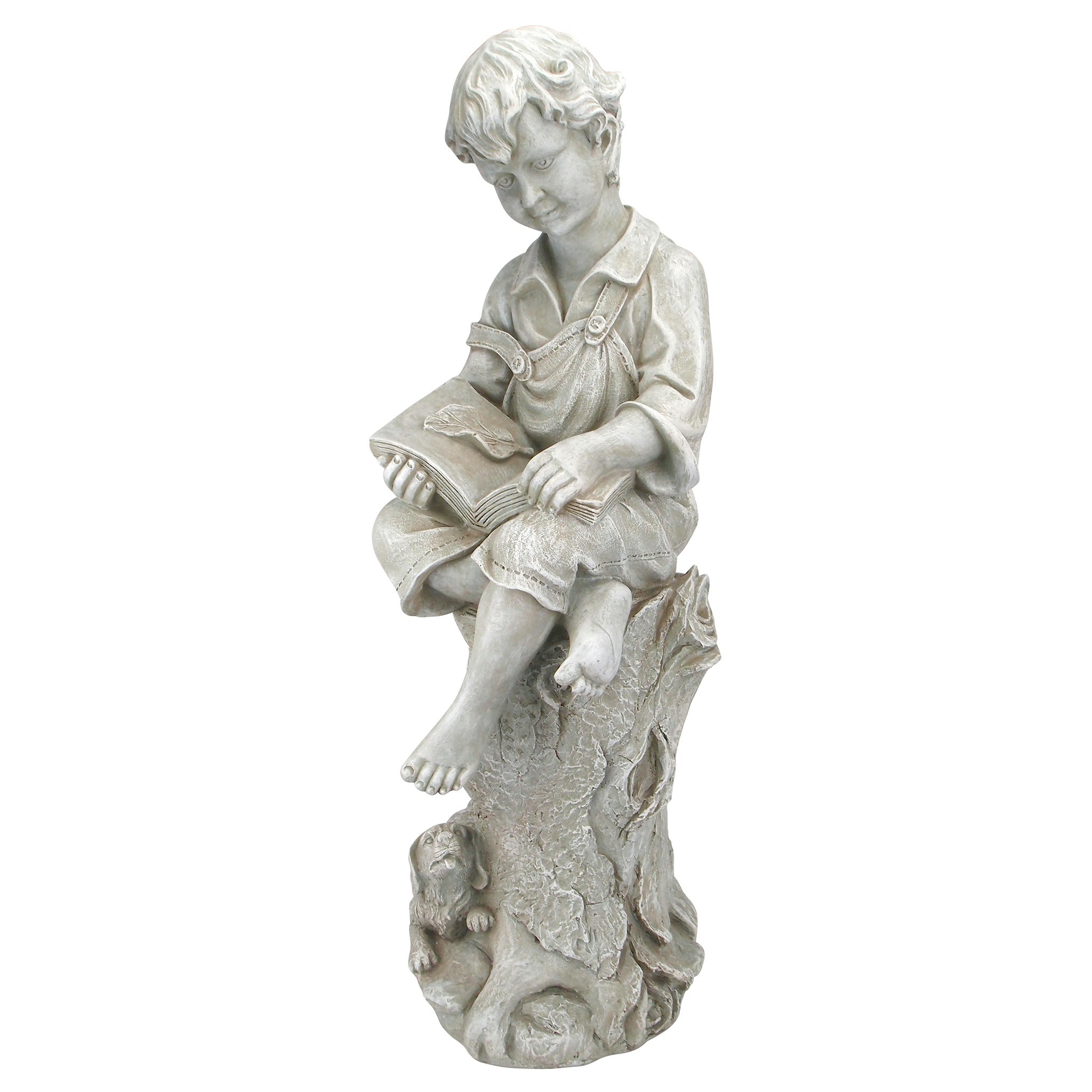 Toscano - Sebastian the Reading Child Garden Statue