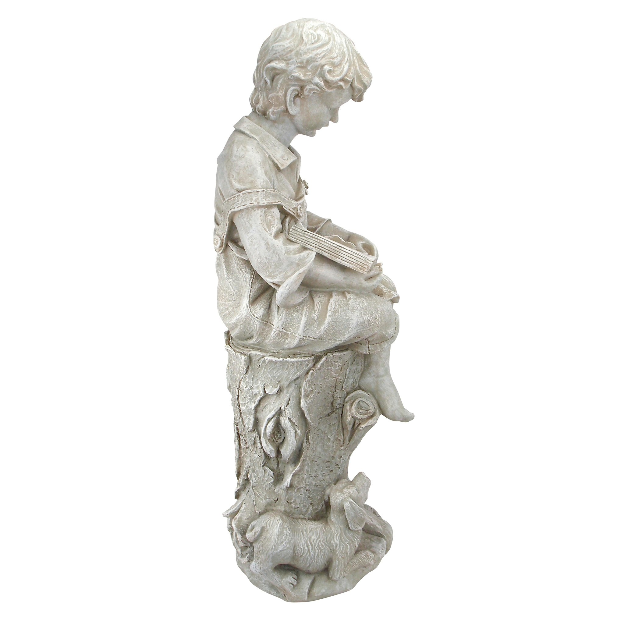 Toscano - Sebastian the Reading Child Garden Statue