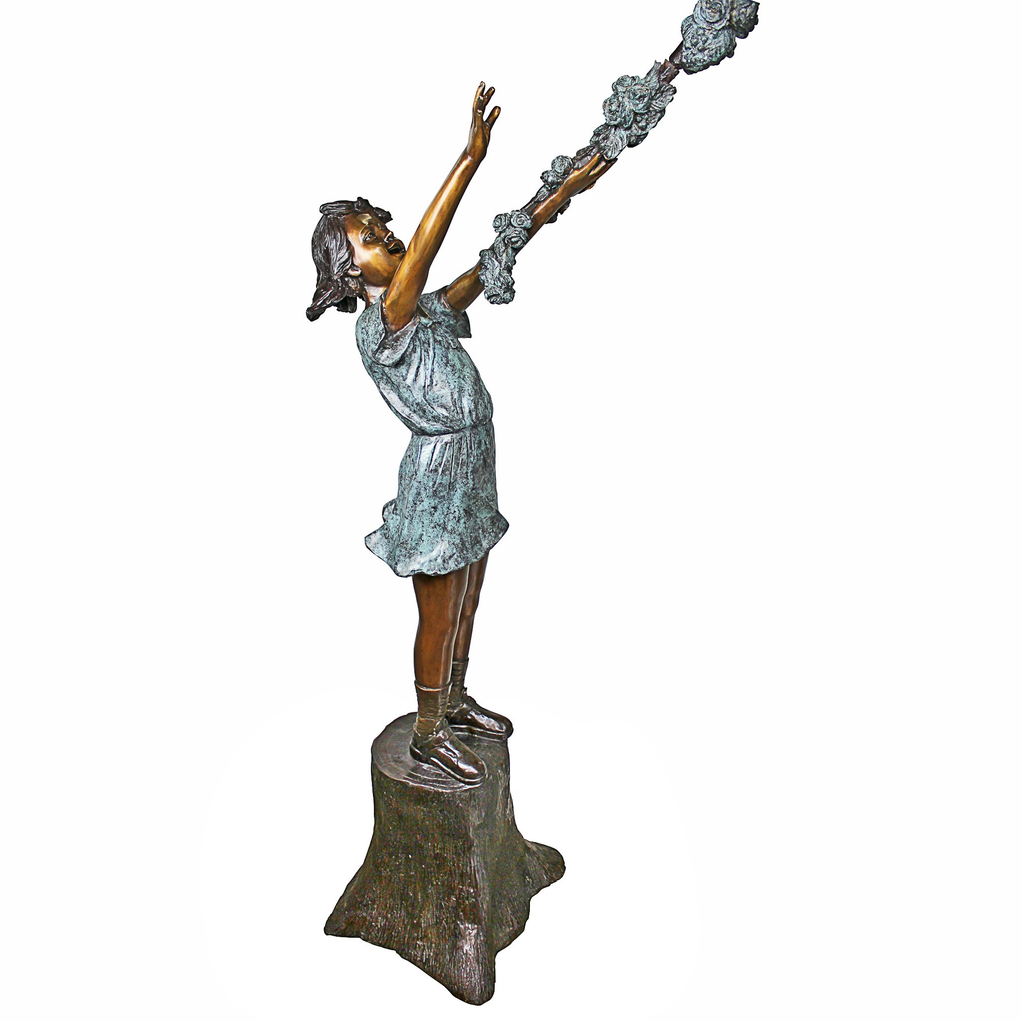 Toscano - Grand Scale Flower Arbor Kids Garden Statue