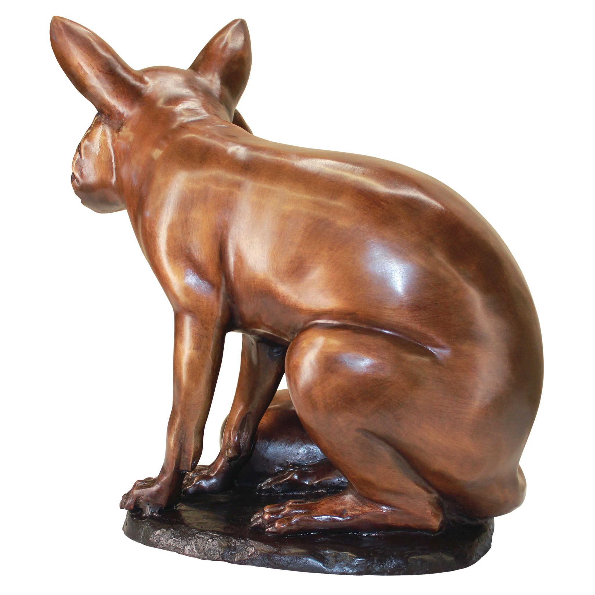 Toscano - The Observant Sitting Fox Garden Statue