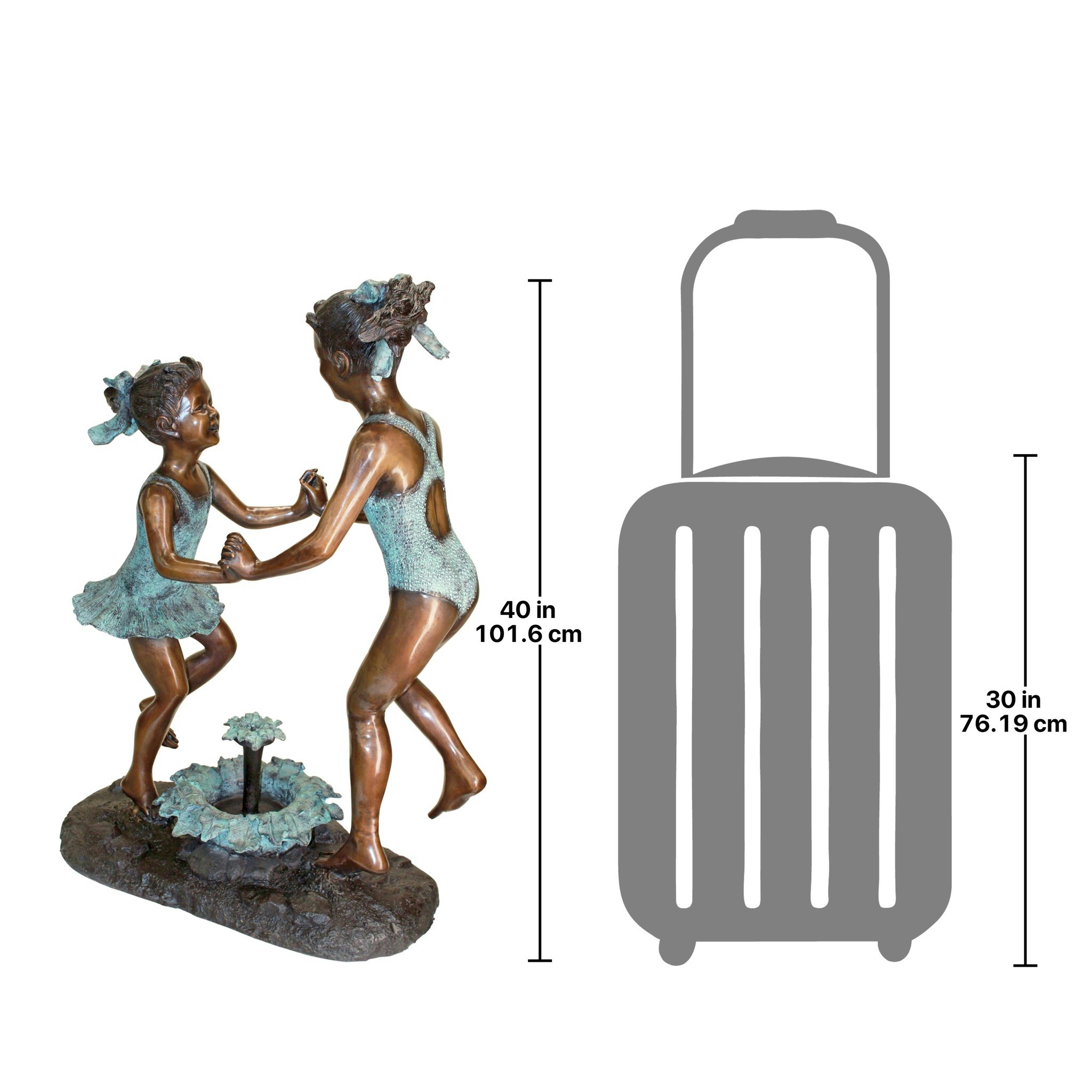 Toscano - Dancing Splash Girls Garden Statue