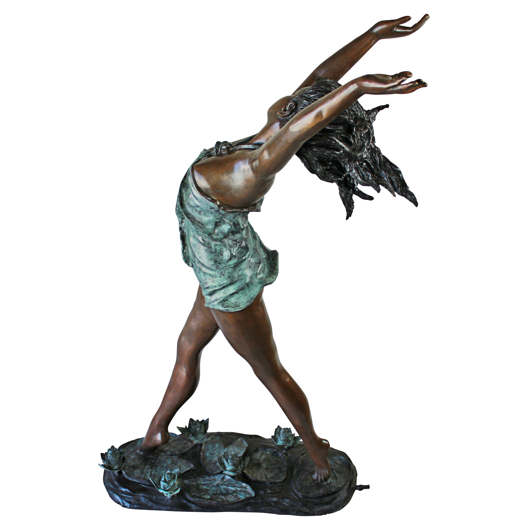 Toscano - Nymph Dancing on Lilies Garden Statue