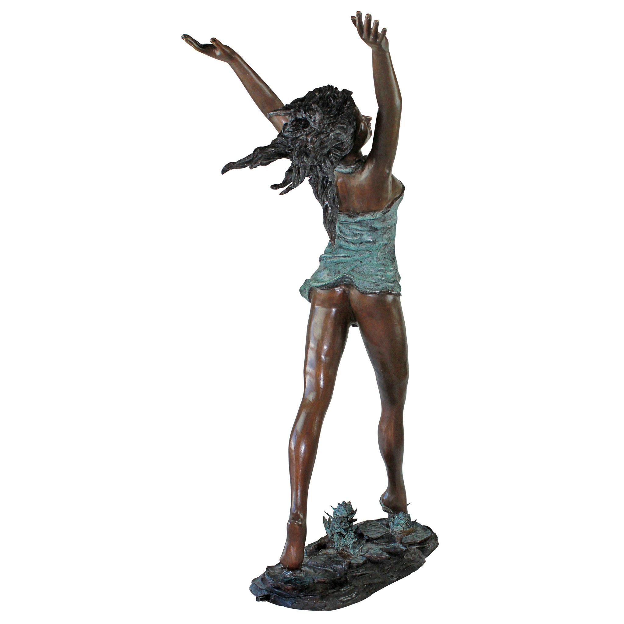 Toscano - Nymph Dancing on Lilies Garden Statue