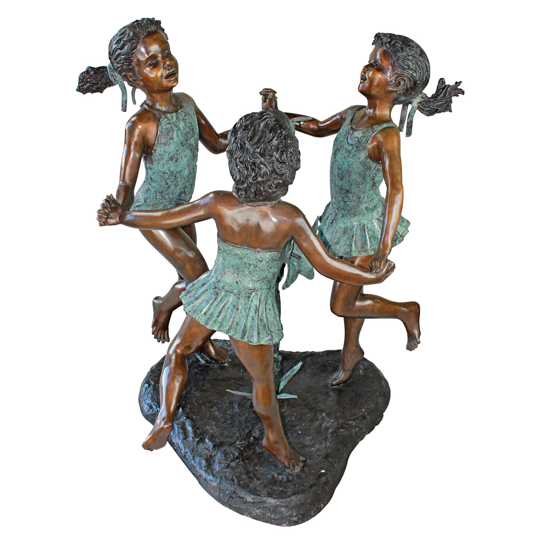 Toscano - Fun in the Sun Girls Garden Statue