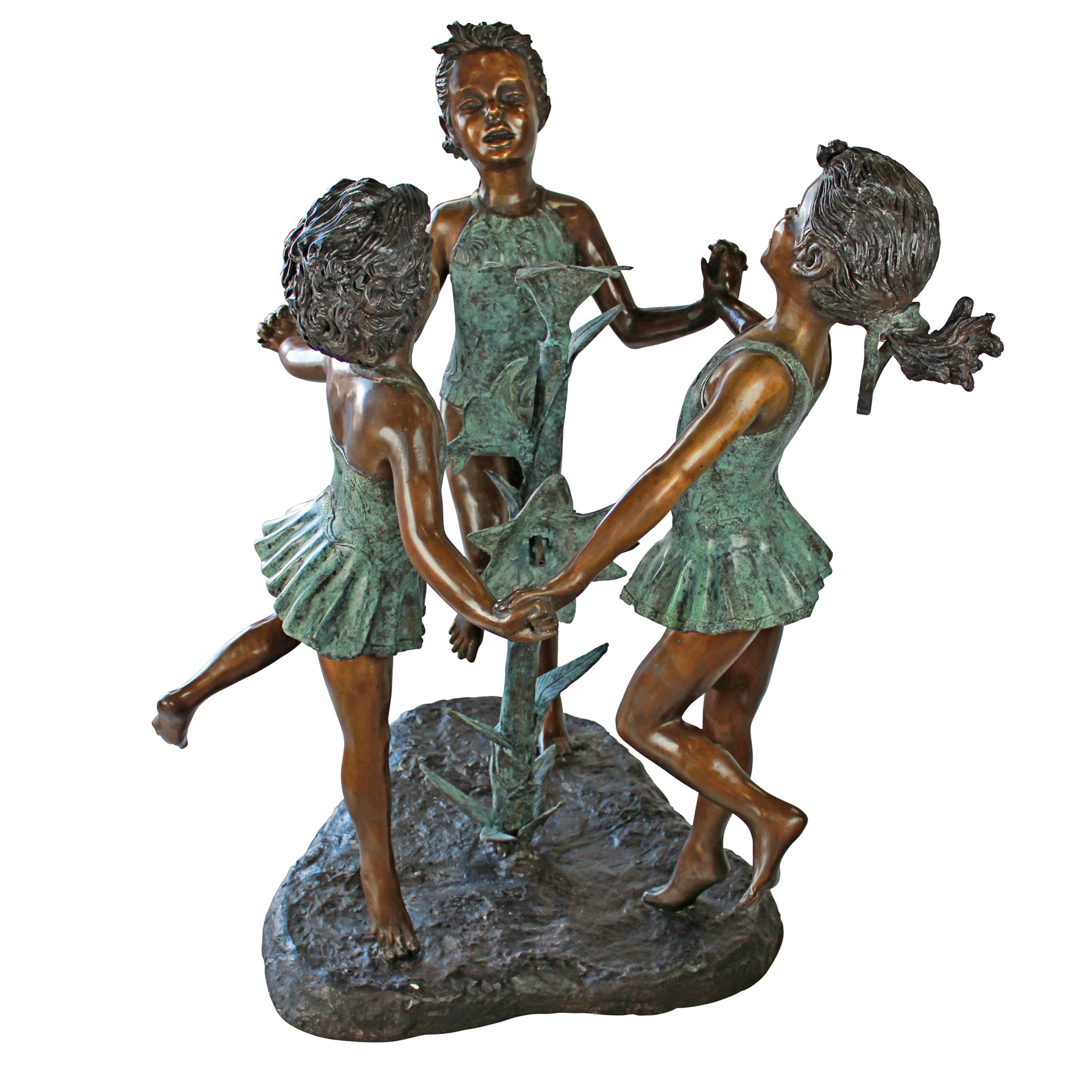 Toscano - Fun in the Sun Girls Garden Statue