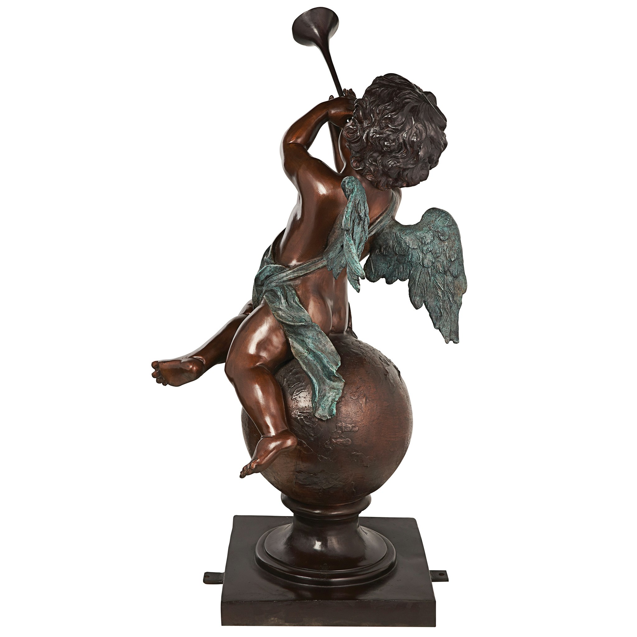 Toscano - Baby Gabriel Sounding Heaven’s Trumpet Garden Angel Statue