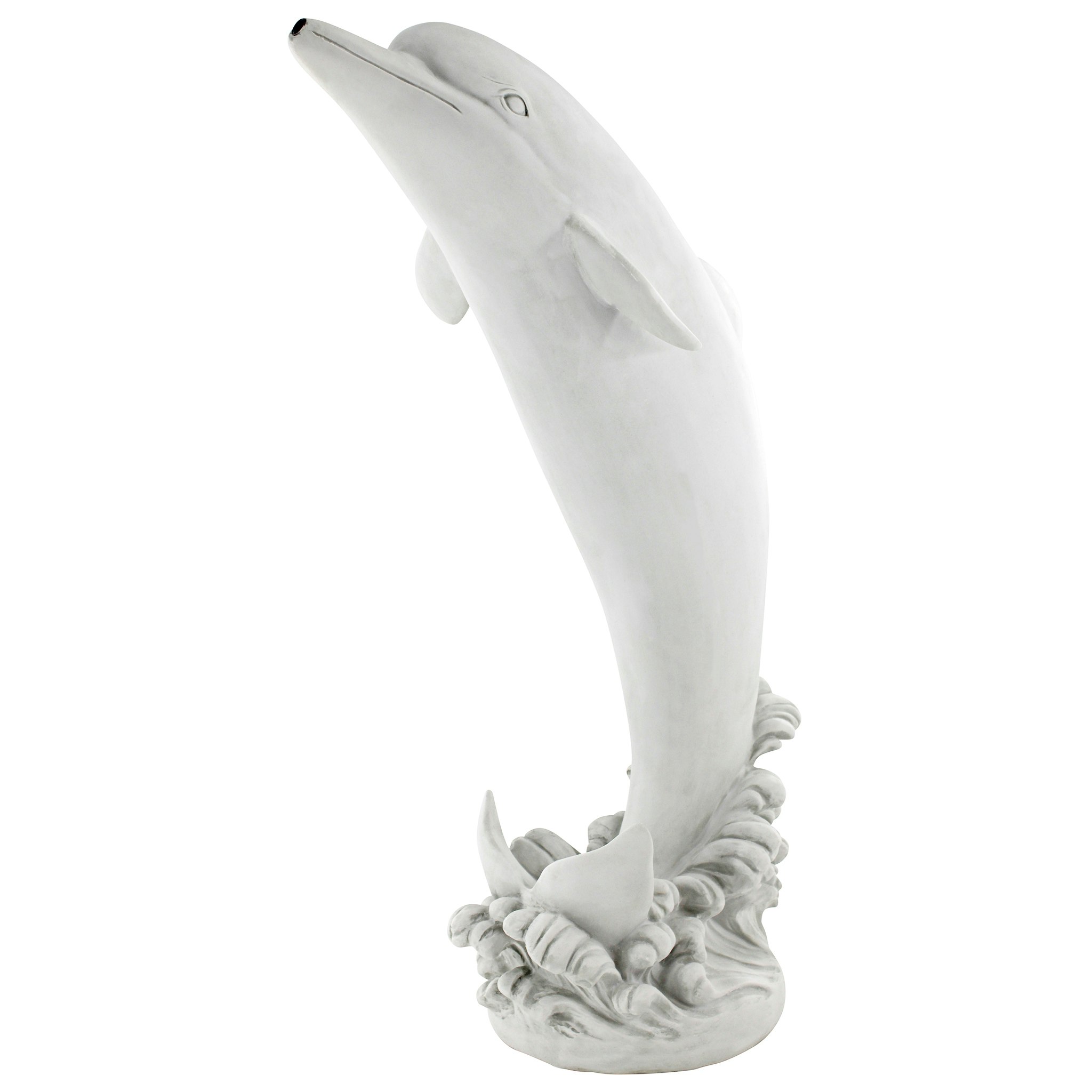 Toscano Tropical Tale Leaping Dolphin Piped Garden Statue - Medium