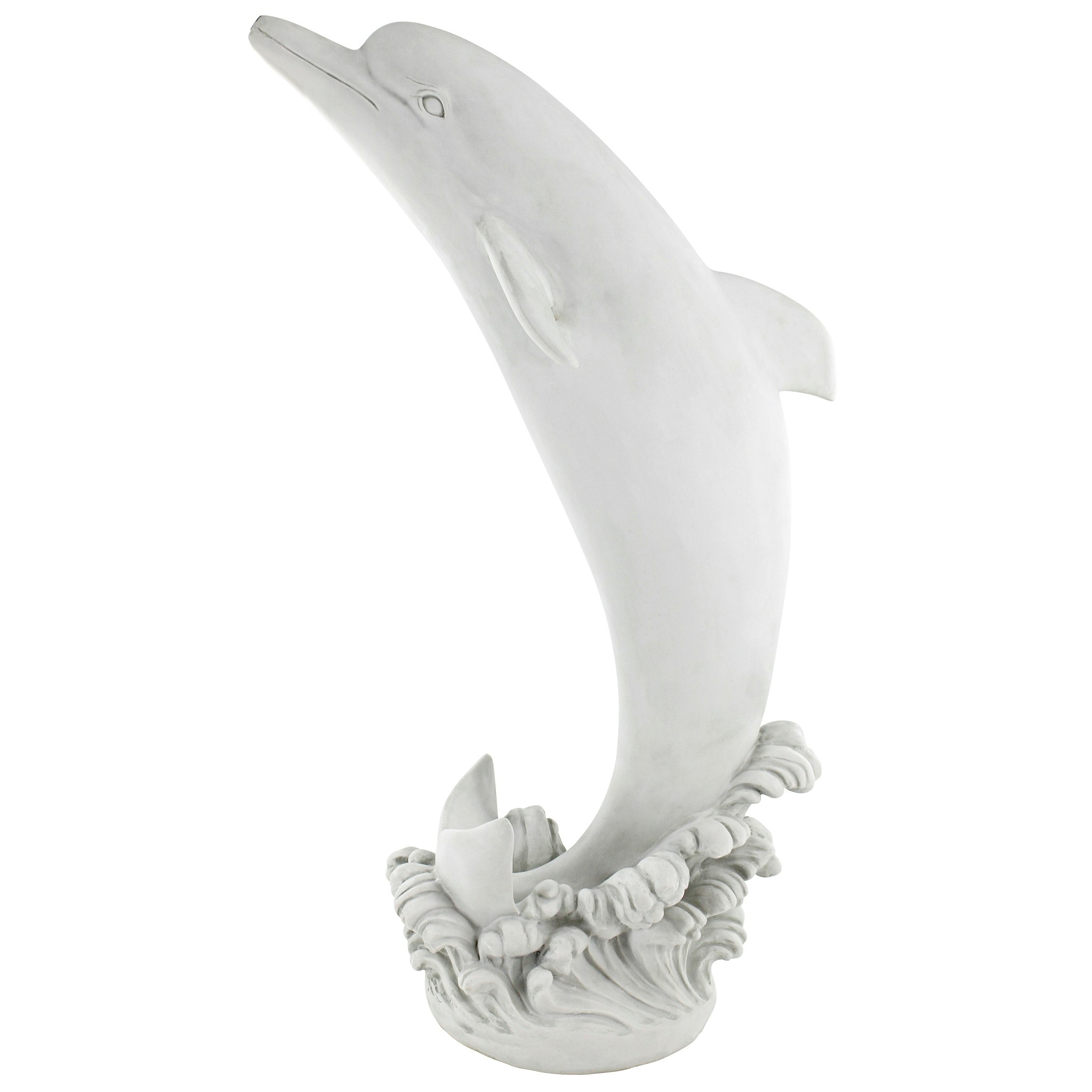 Toscano Tropical Tale Leaping Dolphin Piped Garden Statue - Medium