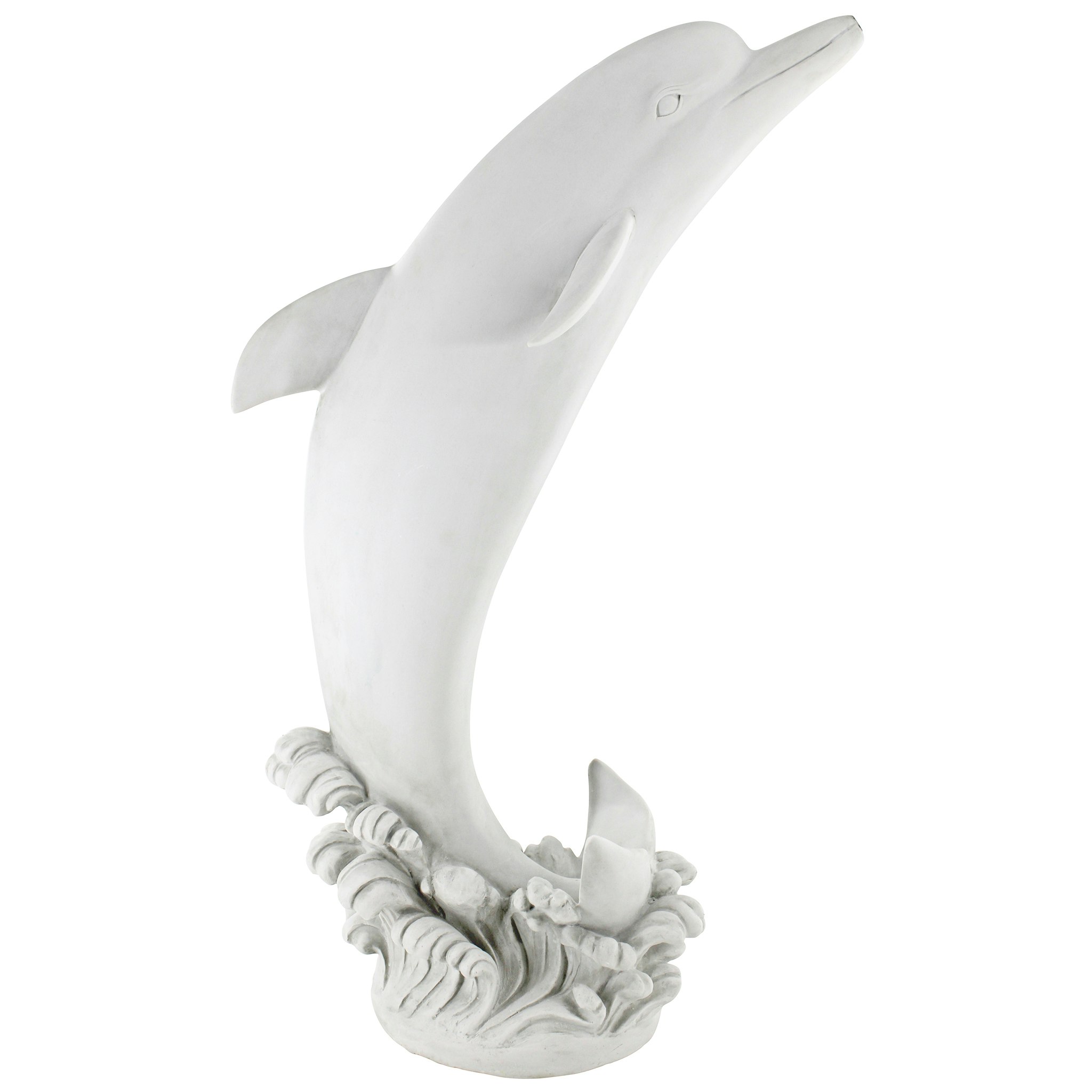 Toscano Tropical Tale Leaping Dolphin Piped Garden Statue - Medium