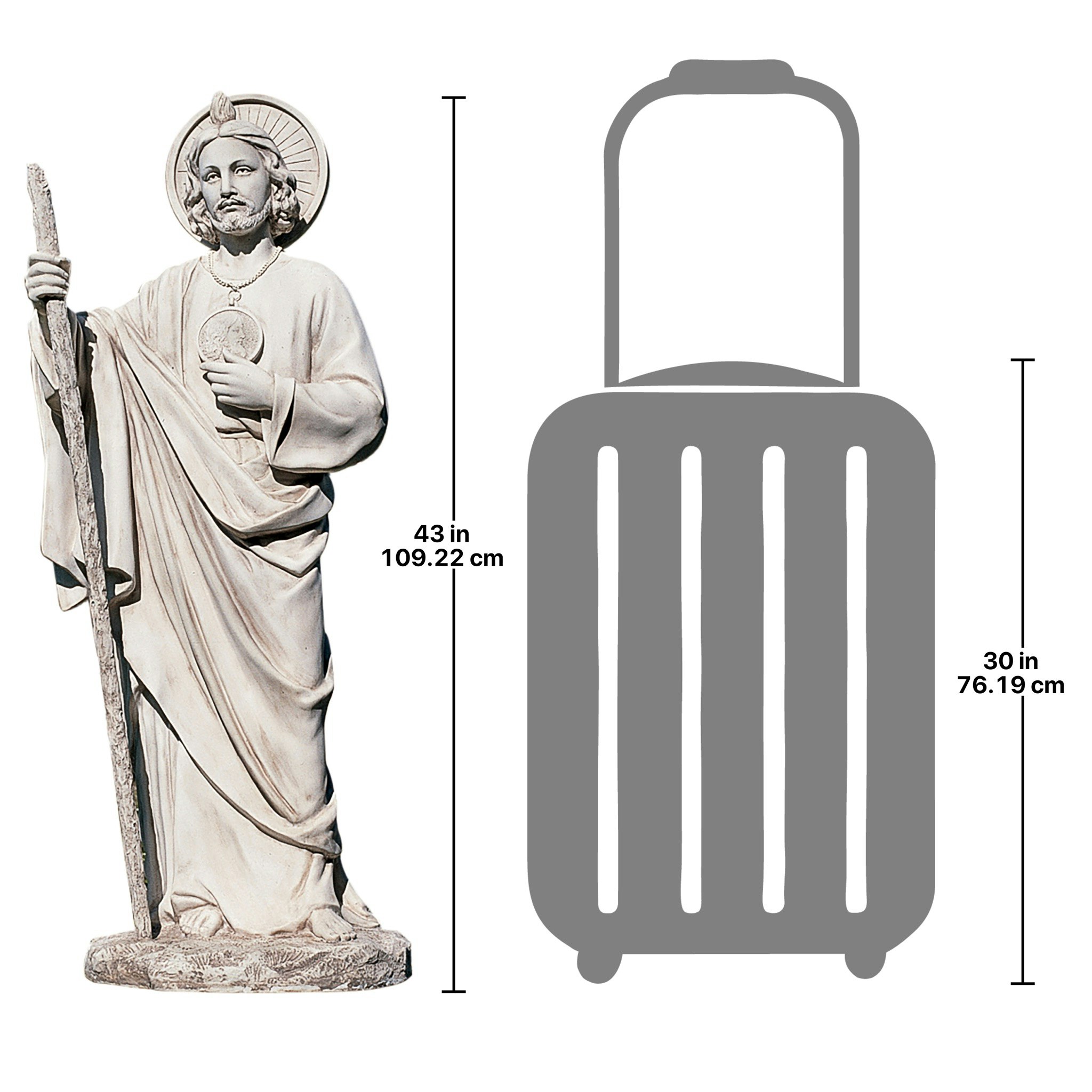 Toscano - Saint JudePatron Saint of Hopeless Cases Garden Statue